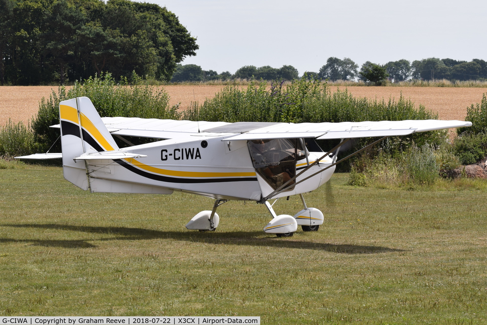 G-CIWA, 2015 Best Off SkyRanger Swift 912(1) C/N BMAA/HB/616, About to depart from Northrepps.