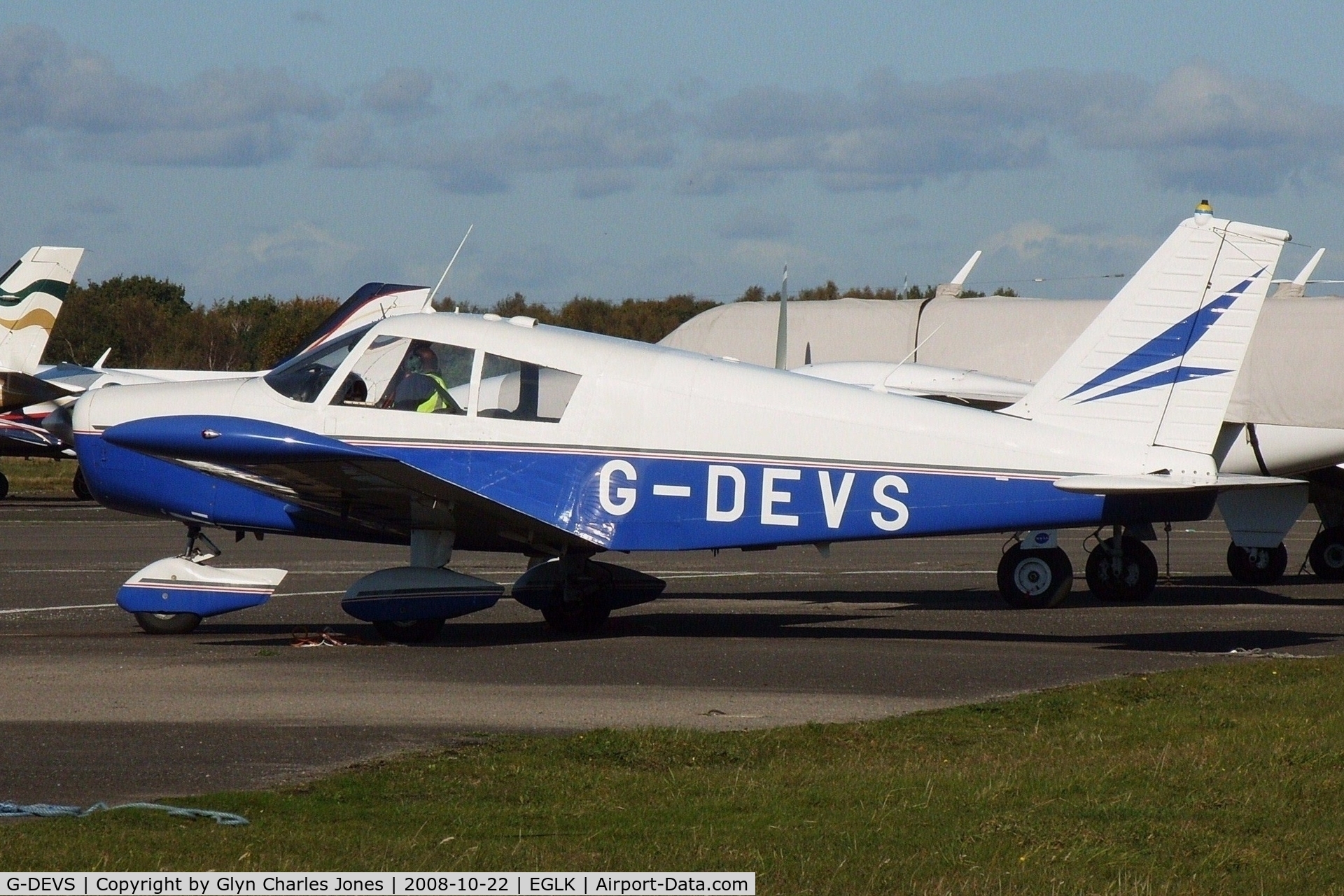 G-DEVS, 1962 Piper PA-28-180 Cherokee C/N 28-830, Previously G-BGVJ. Owned by the 180 Group.