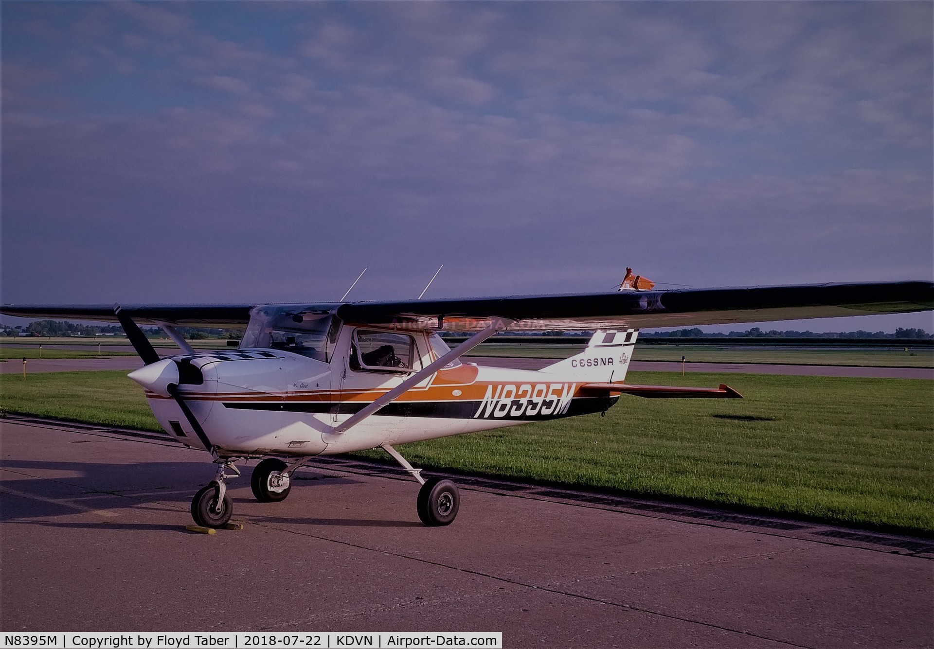 N8395M, 1969 Cessna A150K Aerobat C/N A15000095, Sitting on the Carver Aero FBO Ramp
