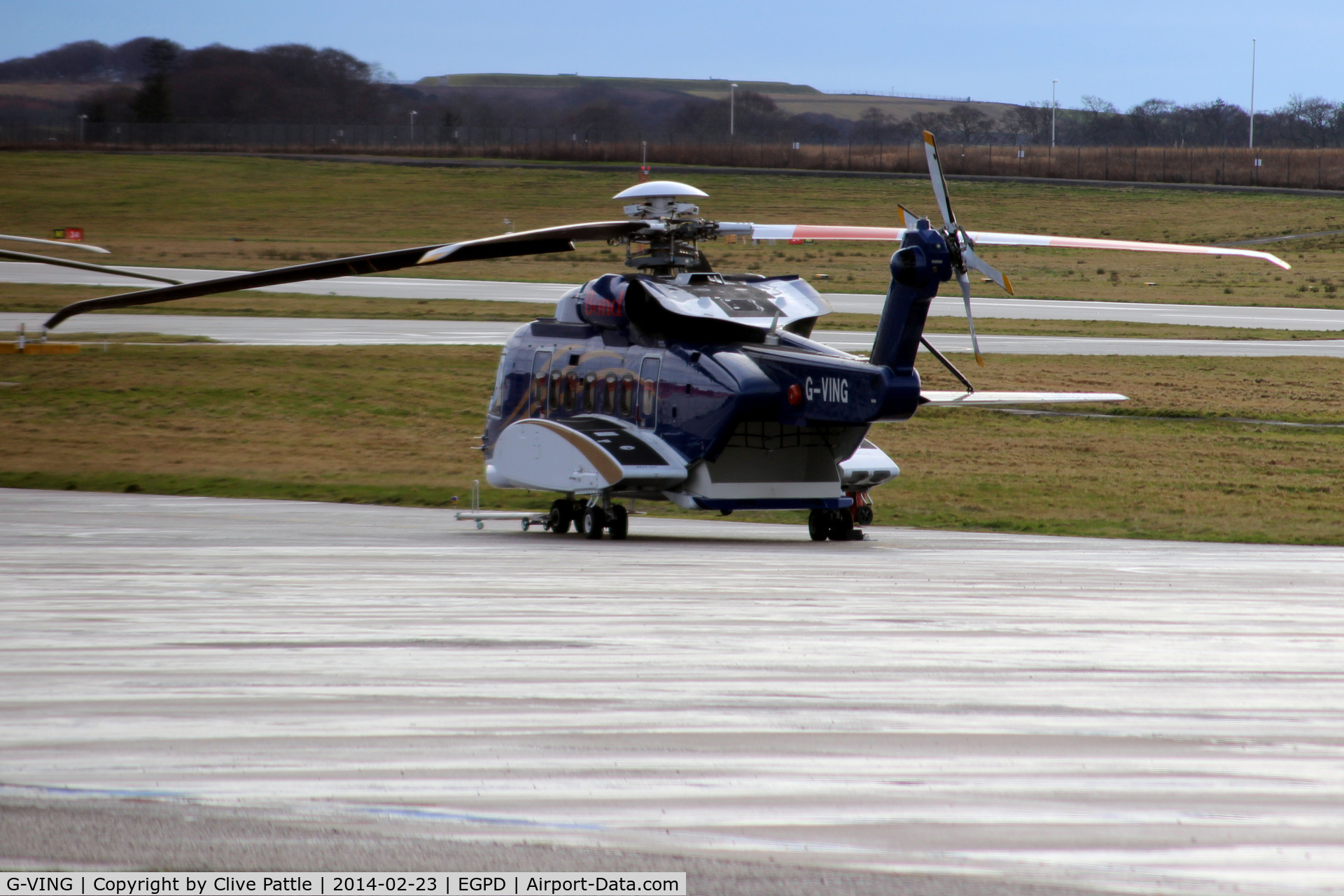G-VING, 2013 Sikorsky S-92A C/N 920207, Bond Helicopters - Parked at ABZ