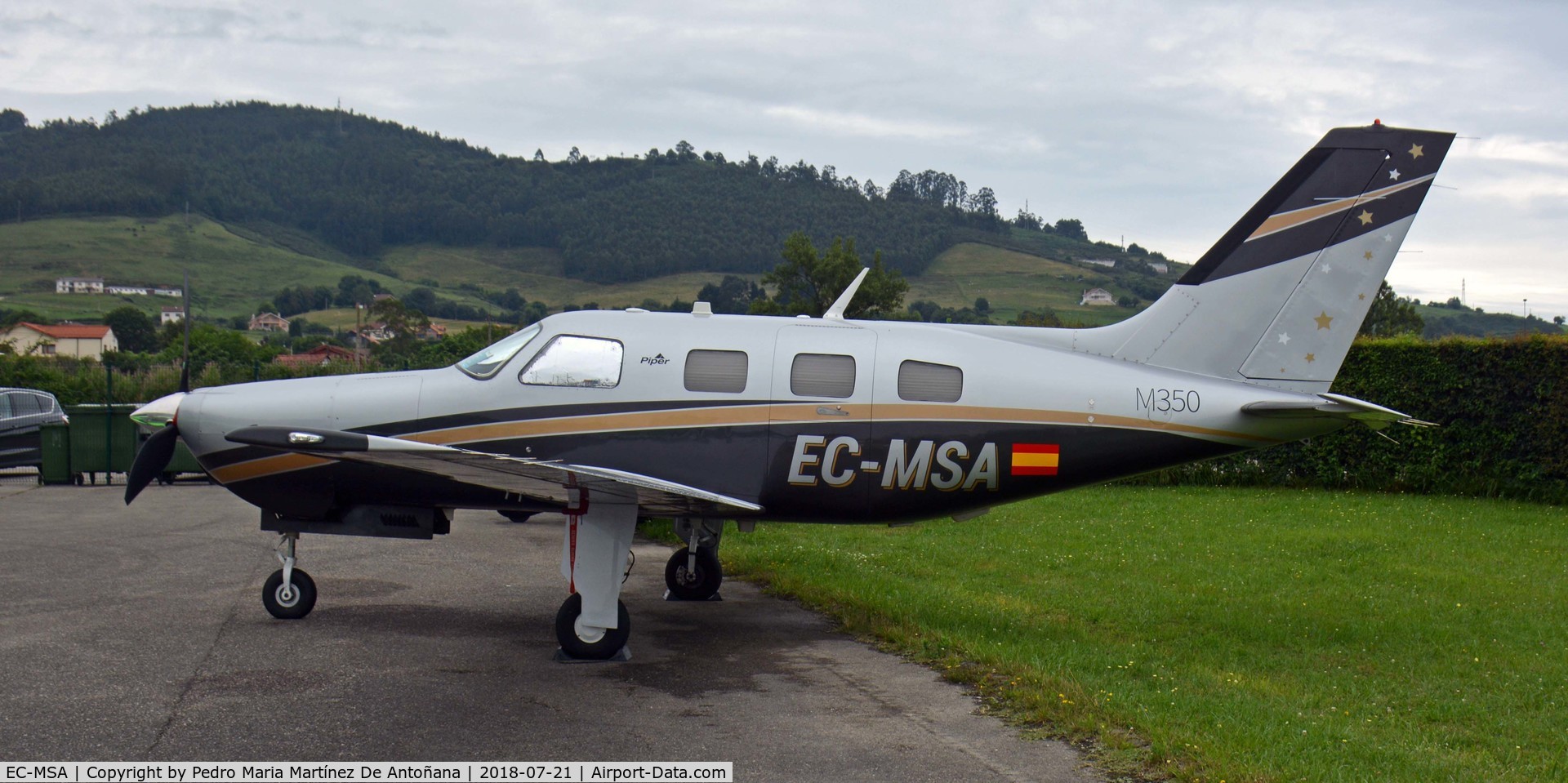 EC-MSA, 2015 Piper PA-46-350P Malibu Mirage Malibu Mirage C/N 4636655, Aeródromo de La Morgal - Asturias - España