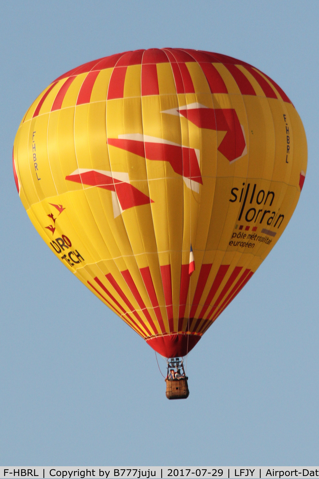 F-HBRL, Llopis Balloons MA 30 C/N 195, at Chambley