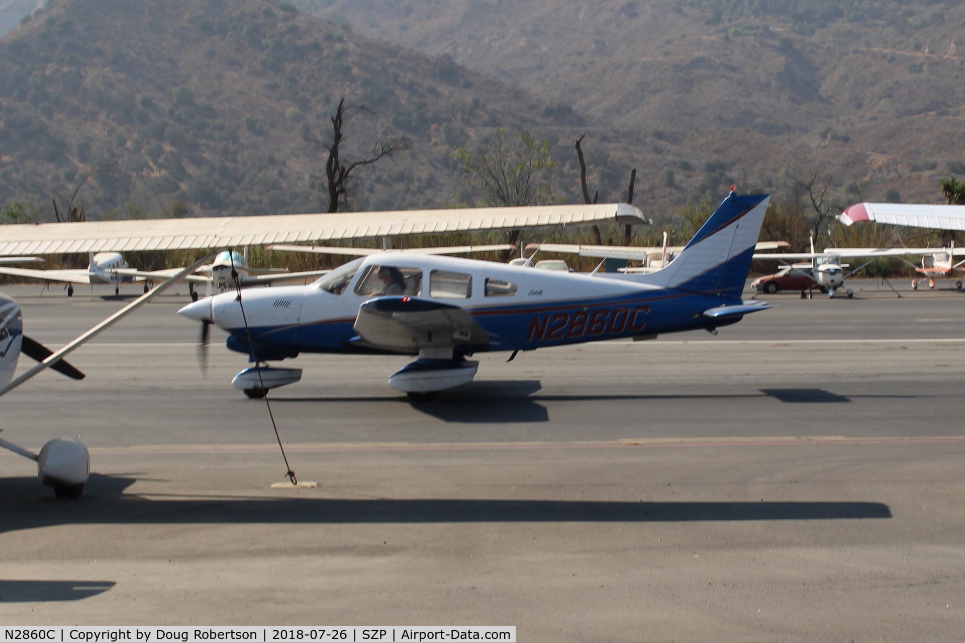 N2860C, Piper PA-28-201T Turbo Dakota C/N 28-7921074, 1979 Piper PA-28-201T TURBO DAKOTA, Continental TSIO-360-FB 200 Hp, TB0-1,400 hours, only 90 made this one year, taxi to Rwy 22