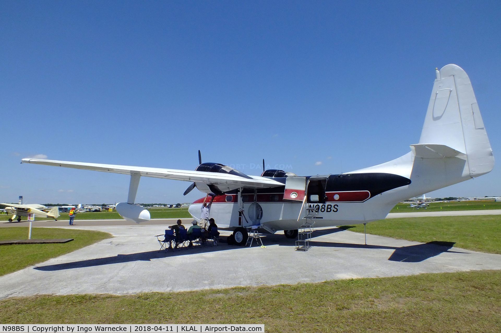 N98BS, 1947 Grumman G-73 Mallard C/N J-18, Grumman G-73 Mallard at 2018 Sun 'n Fun, Lakeland FL