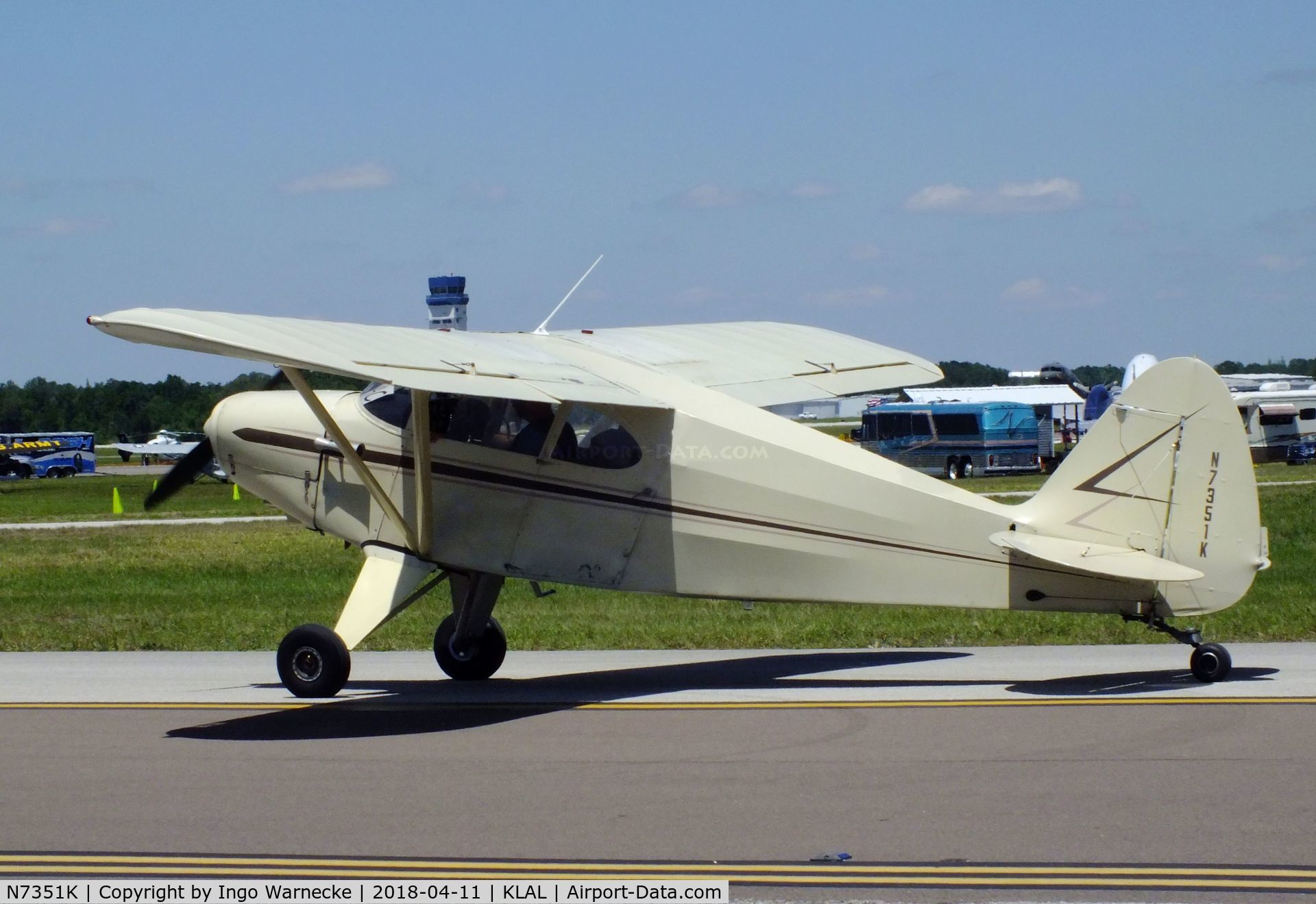 N7351K, 1950 Piper PA-20 Pacer C/N 20-259, Piper PA-20 Pacer at 2018 Sun 'n Fun, Lakeland FL