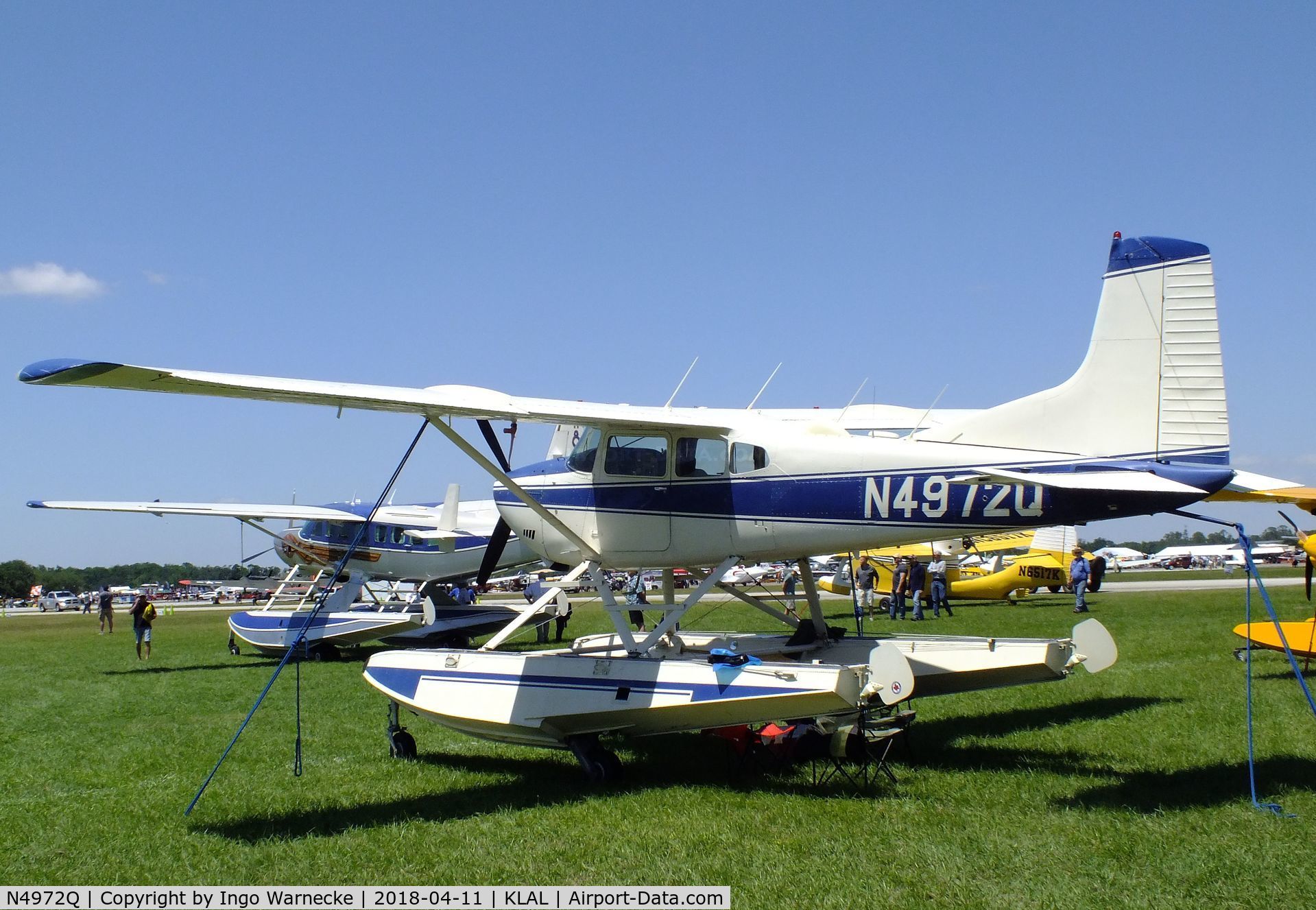 N4972Q, 1978 Cessna A185F Skywagon 185 C/N 18503591, Cessna A185F Skywagon on amphibious floats at 2018 Sun 'n Fun, Lakeland FL