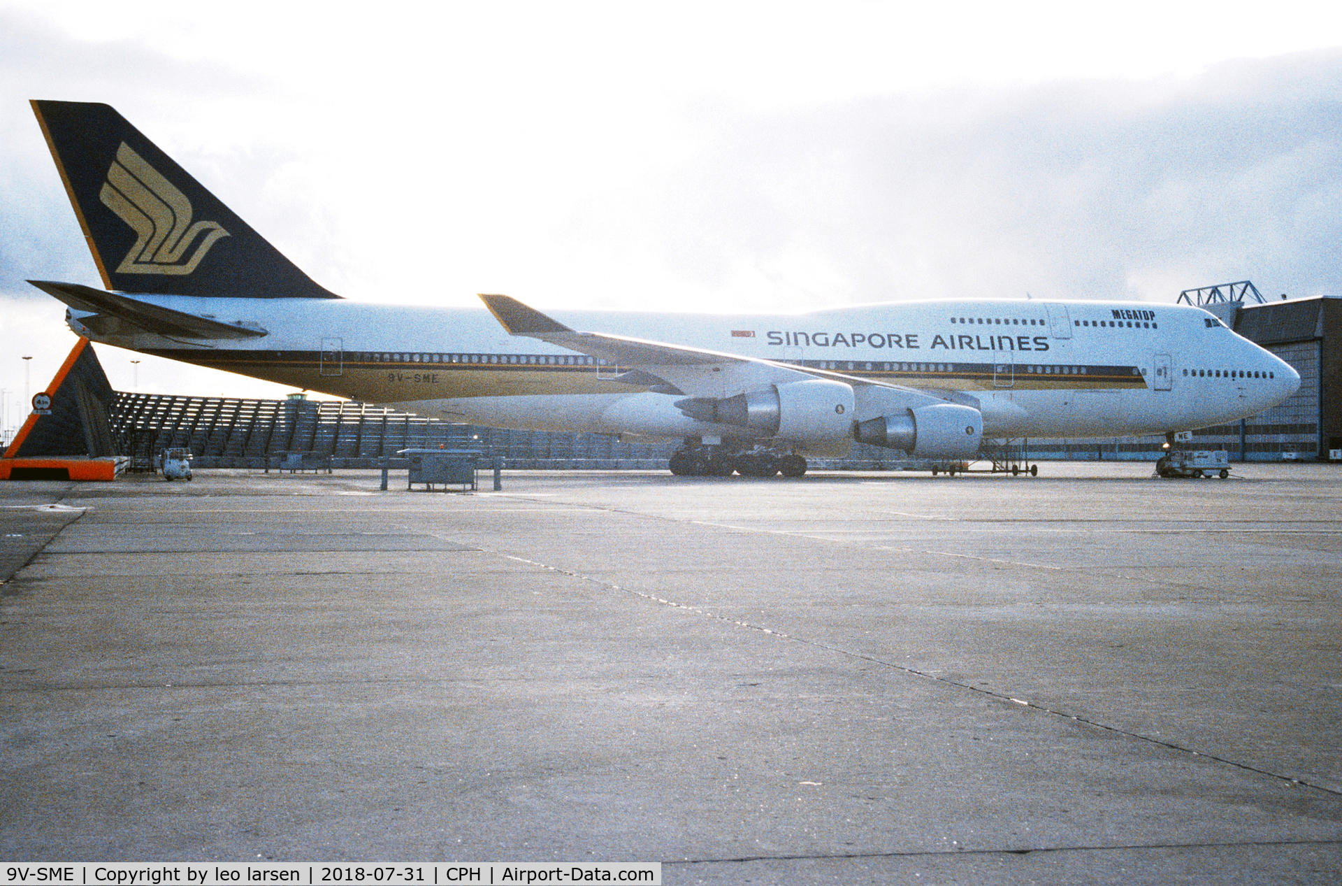 9V-SME, 1989 Boeing 747-412 C/N 24065, Copenhagen 1992