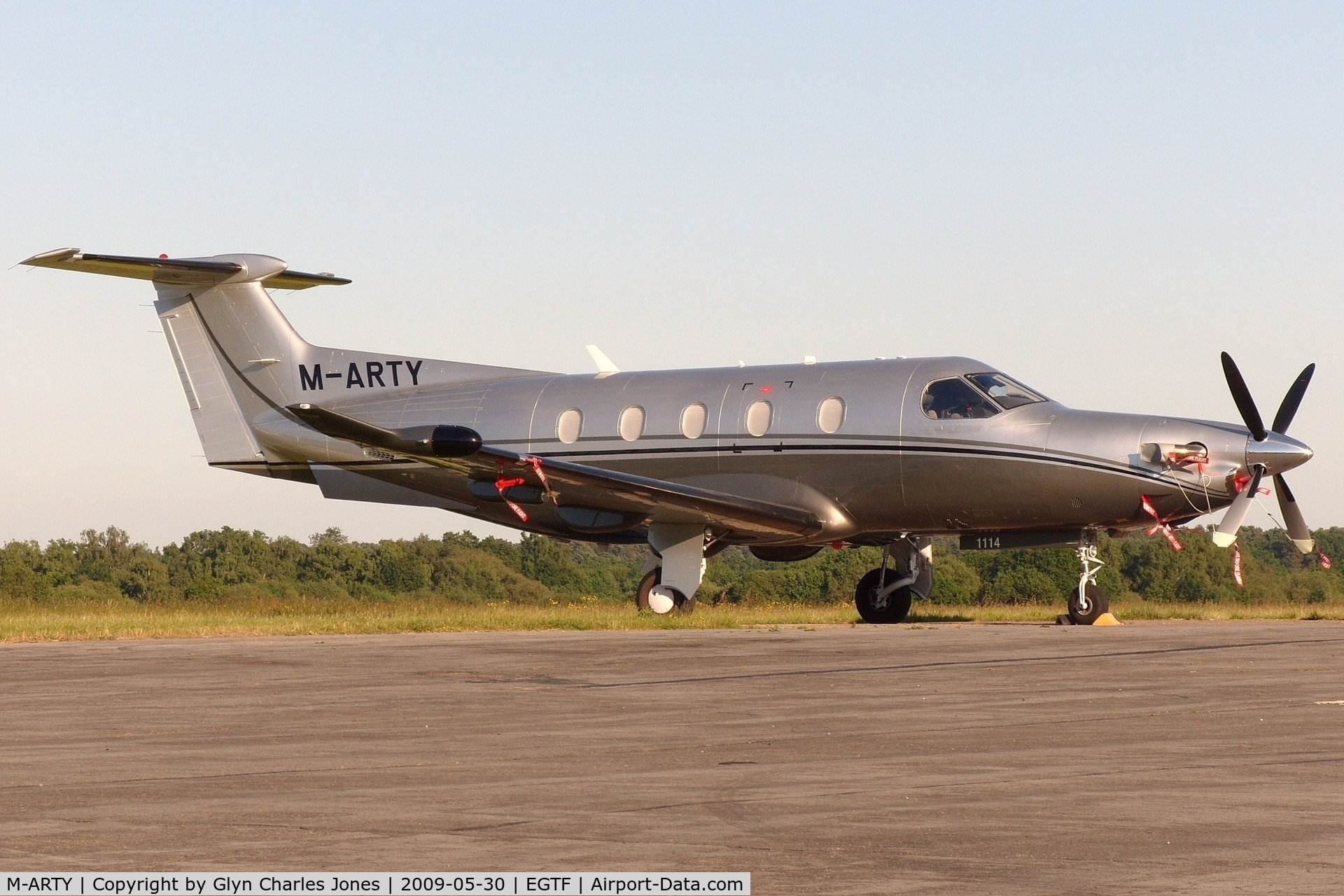 M-ARTY, 2009 Pilatus PC-12/47E C/N 1114, Previously HB-FQN. Owned by Creston (UK) Ltd.
