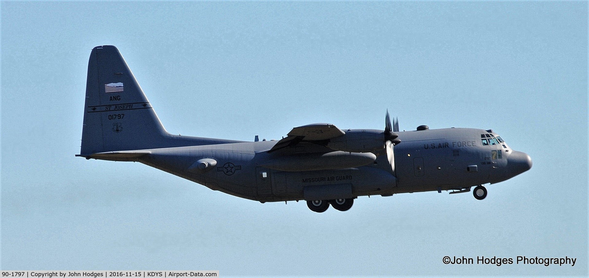 90-1797, 1990 Lockheed C-130H Hercules C/N 382-5250, Welcome to Texas!
