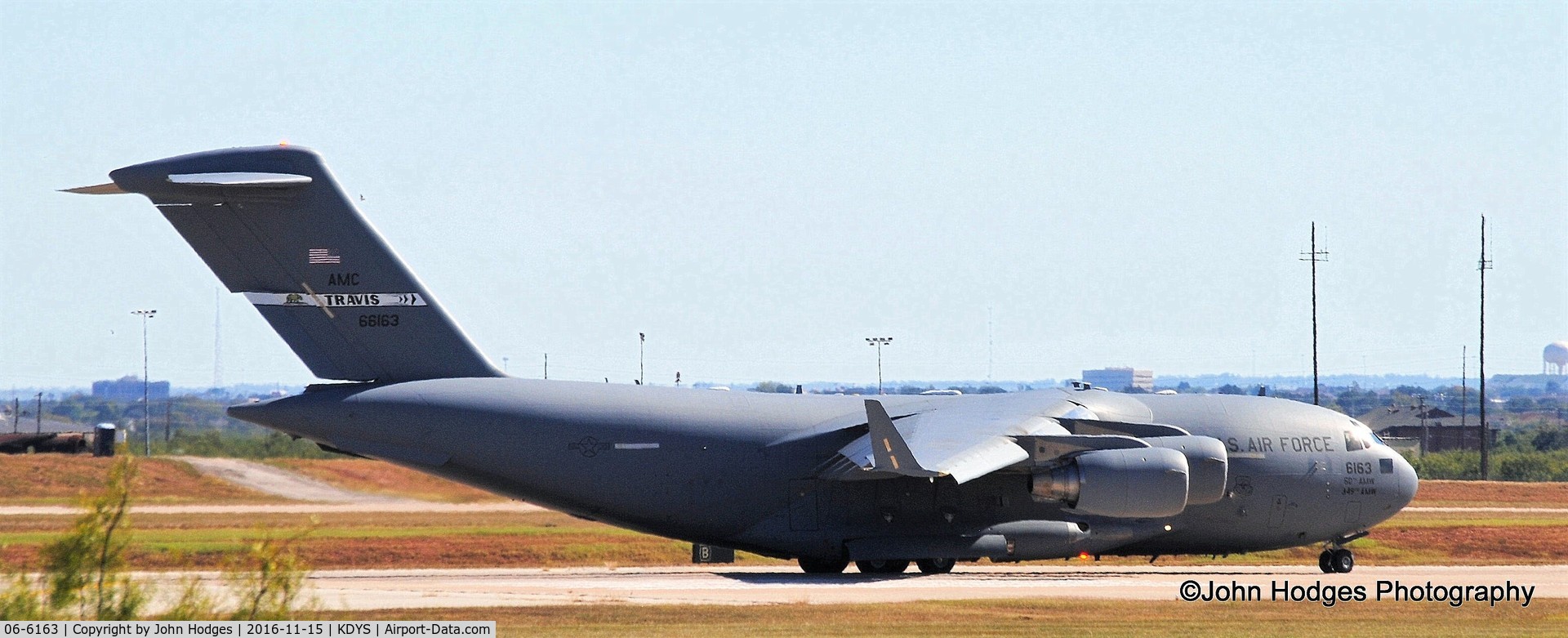 06-6163, 2006 Boeing C-17A Globemaster III C/N P-163, Leaving Dyess, going back Cali...