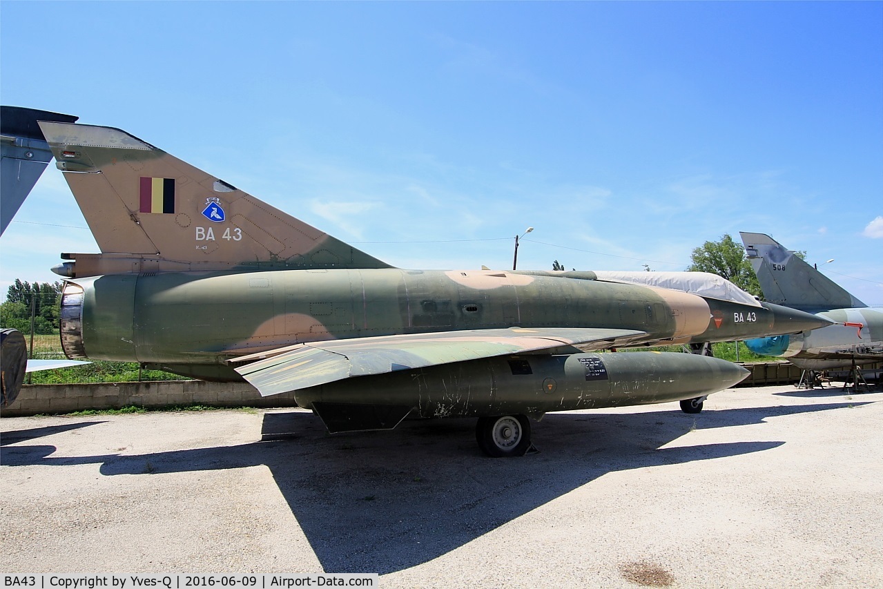 BA43, SABCA Mirage 5BA C/N 43, SABCA Mirage 5BA, Les amis de la 5ème escadre Museum, Orange