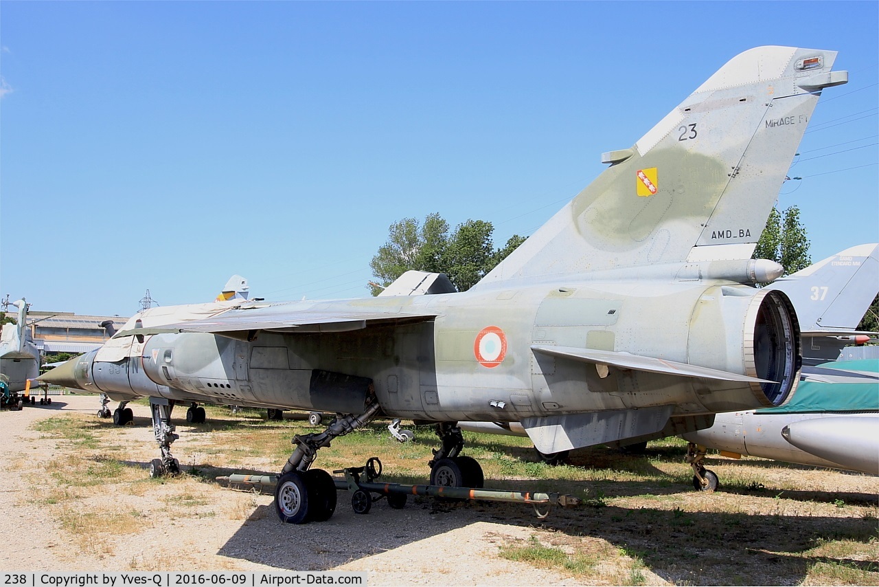 238, Dassault Mirage F.1CT C/N 238, Dassault Mirage F.1CT, Les Amis de la 5ème Escadre Museum, Orange