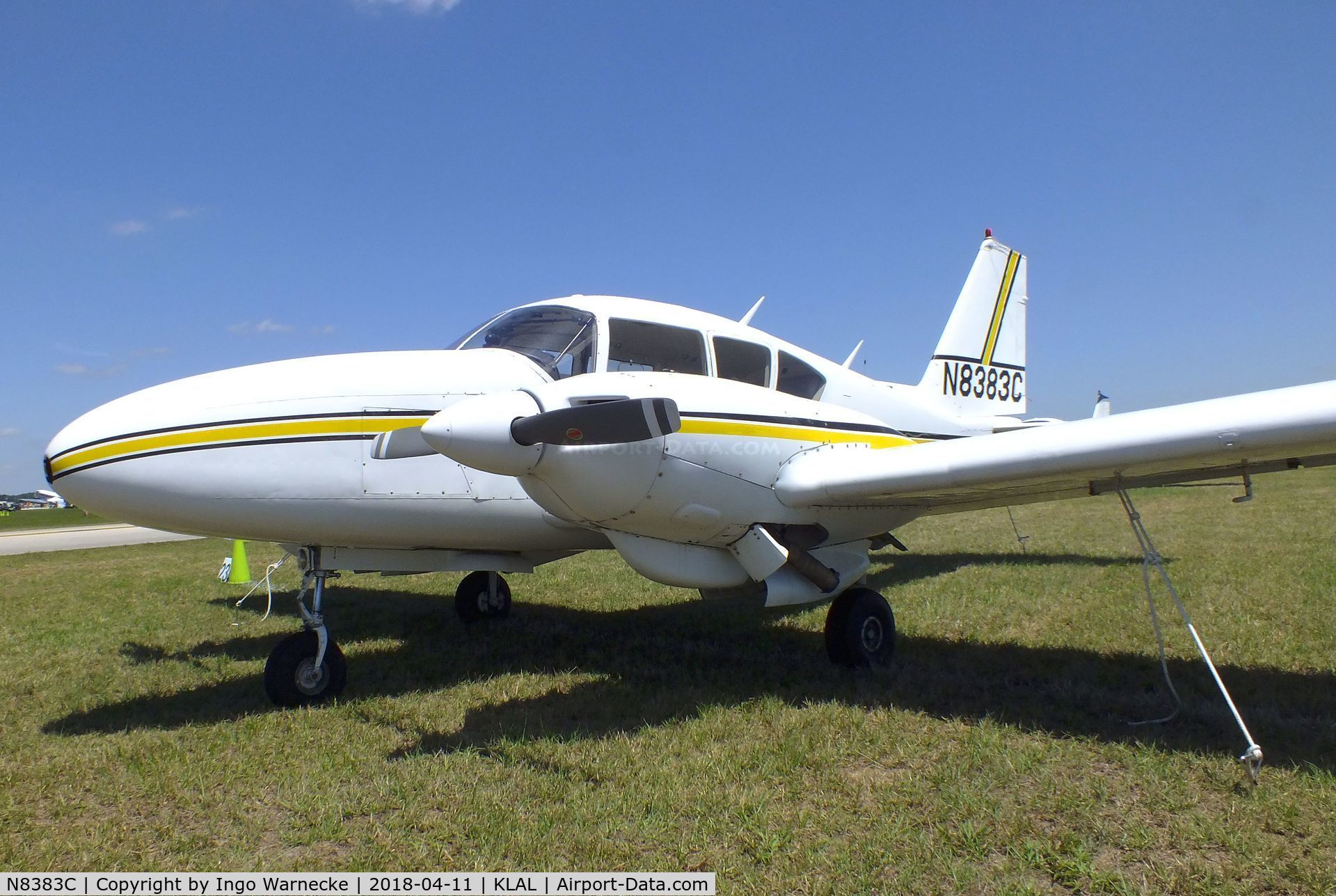 N8383C, 1970 Piper PA-23-250 C/N 27-4412, Piper PA-23-250 Aztec at 2018 Sun 'n Fun, Lakeland FL