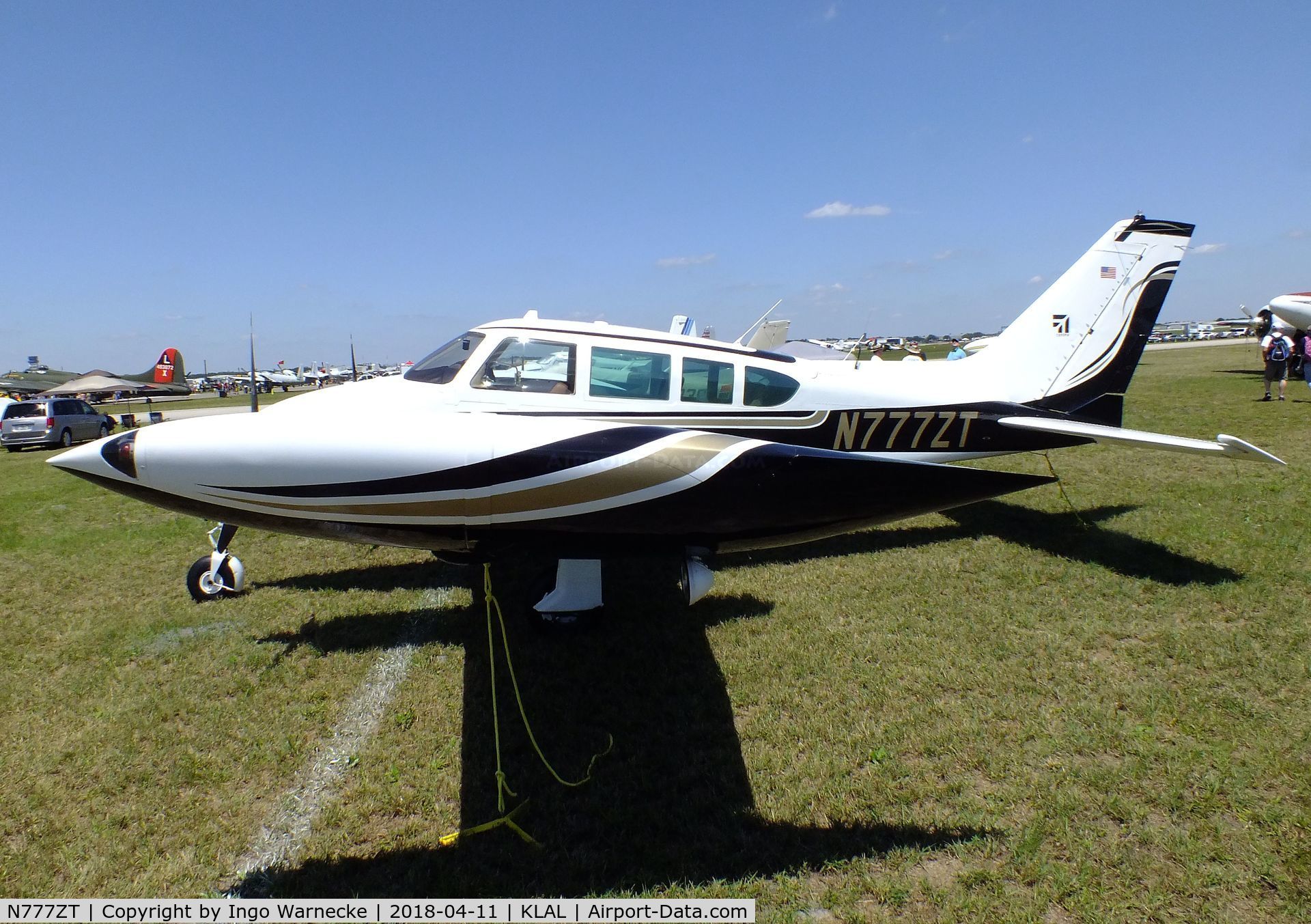 N777ZT, 1966 Cessna 320E Executive Skyknight C/N 320E0033, Cessna 320E Executive Skyknight at 2018 Sun 'n Fun, Lakeland FL