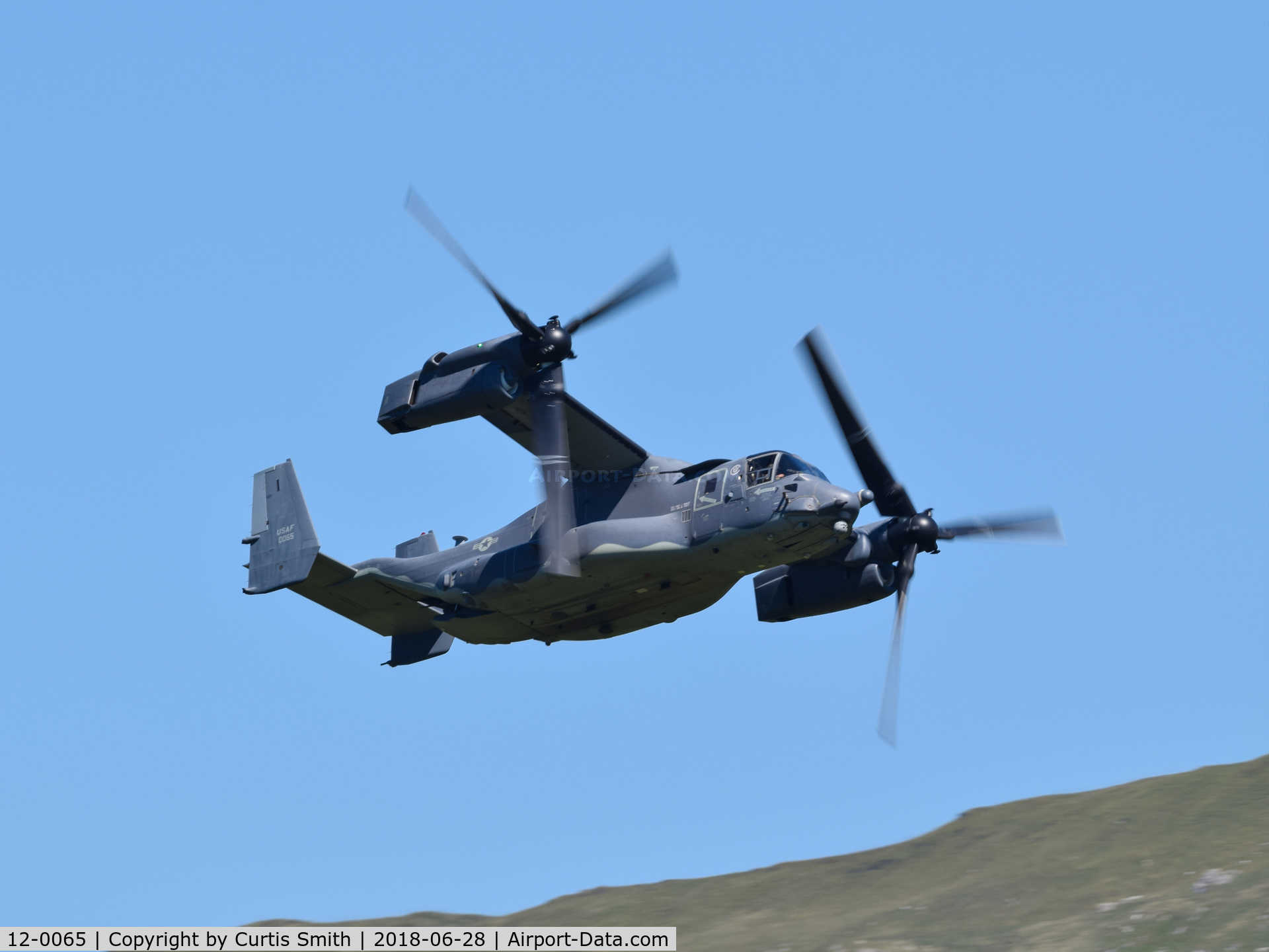 12-0065, 2012 Bell-Boeing CV-22B Osprey C/N D1046, V-22 Opsrey seen flying through the Mach Loop.