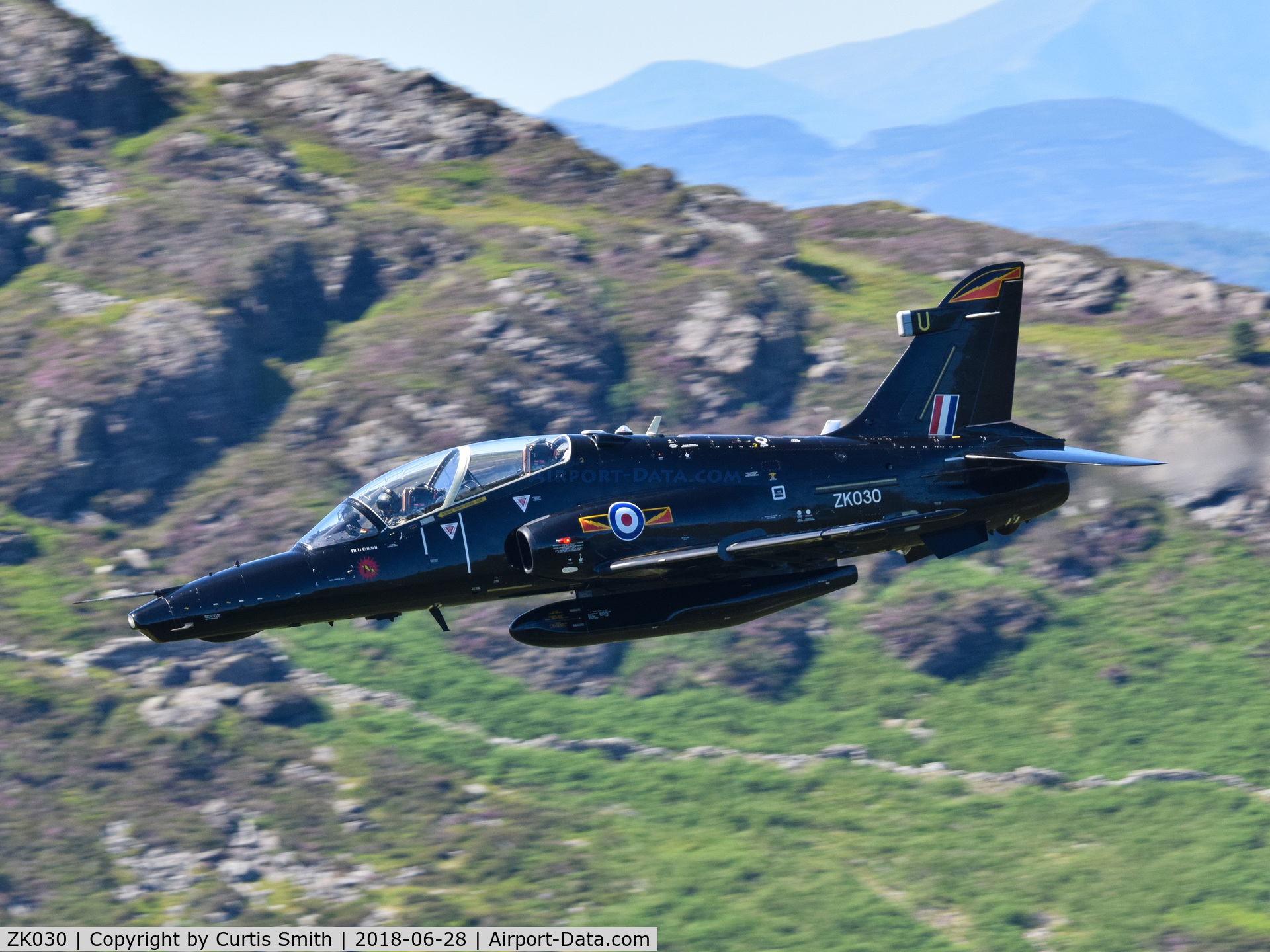 ZK030, 2010 British Aerospace Hawk T2 C/N RT021/1259, ZK030 flying through the Mach Loop.