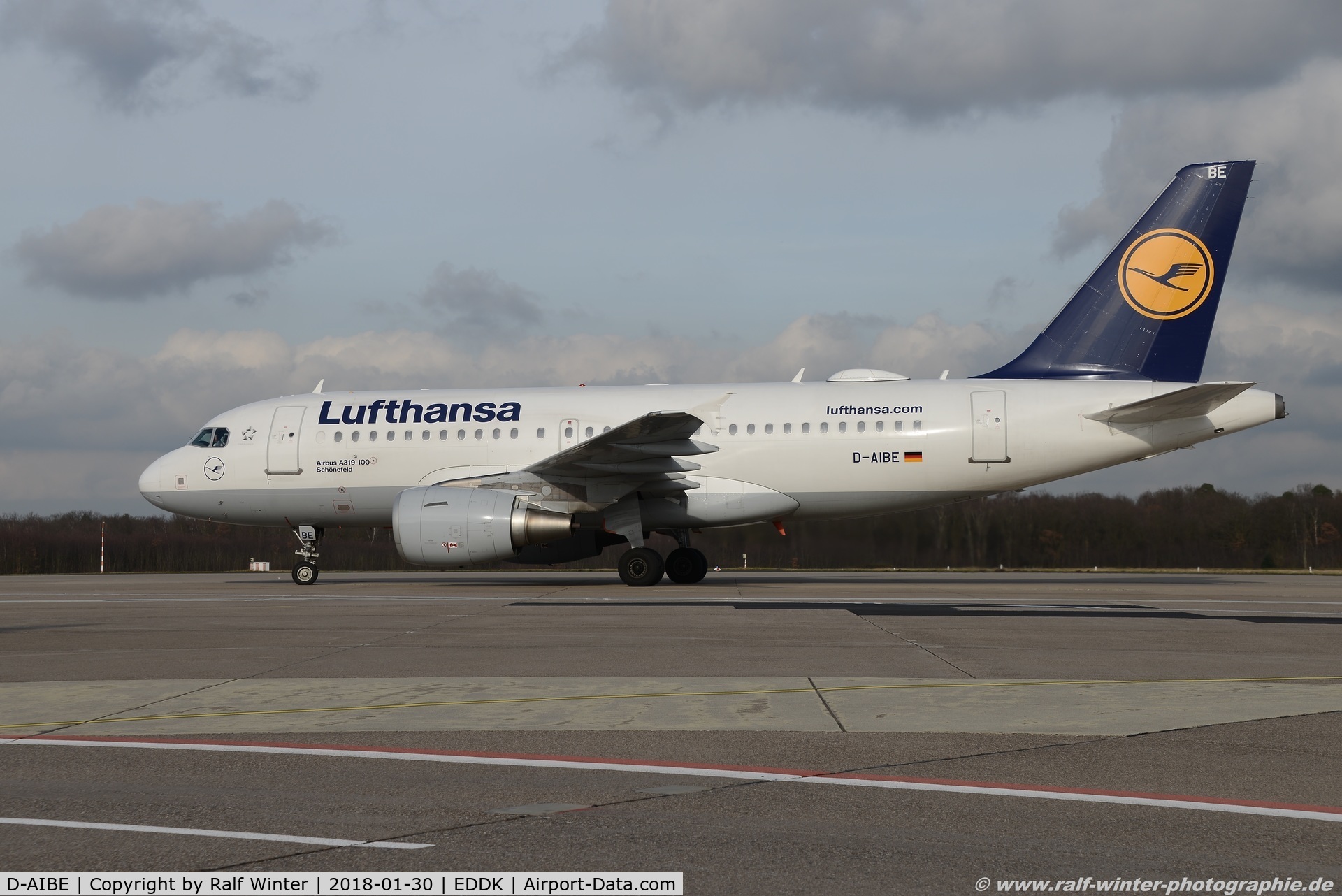 D-AIBE, 2010 Airbus A319-112 C/N 4511, Airbus A319-112 - LH DLH Lufthansa 'Schönefeld'- 4511 - D-AIBE - 30.01.2018 - CGN