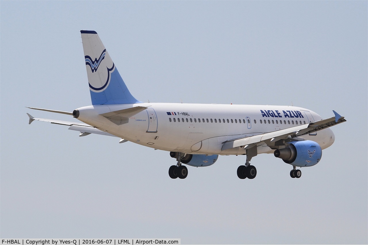 F-HBAL, 2006 Airbus A319-111 C/N 2870, Airbus A319-111, On final Rwy 31R, Marseille-Provence Airport (LFML-MRS)