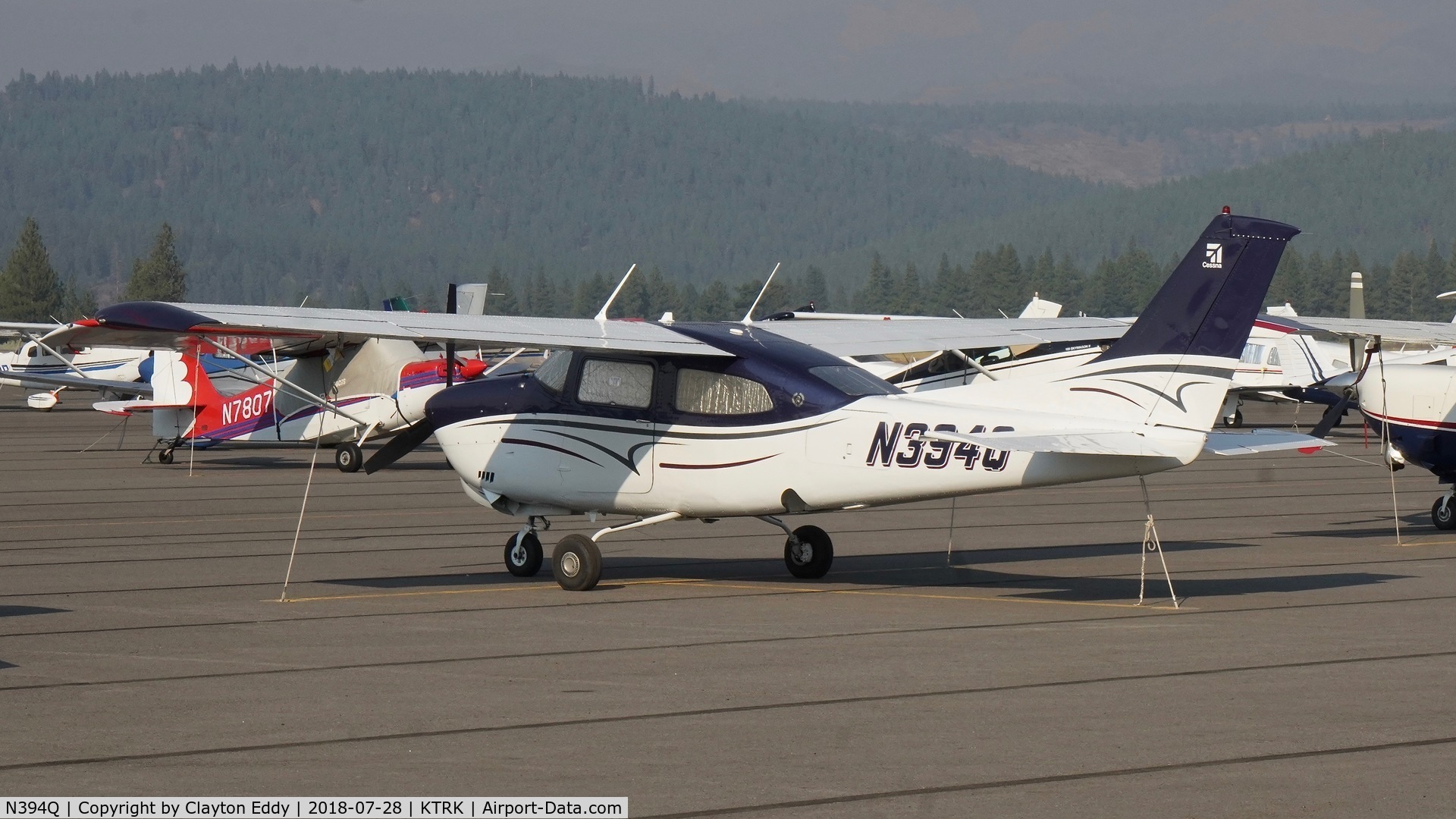 N394Q, 1979 Cessna T210N Turbo Centurion Turbo Centurion C/N 21063110, Truckee Airport California 2018.