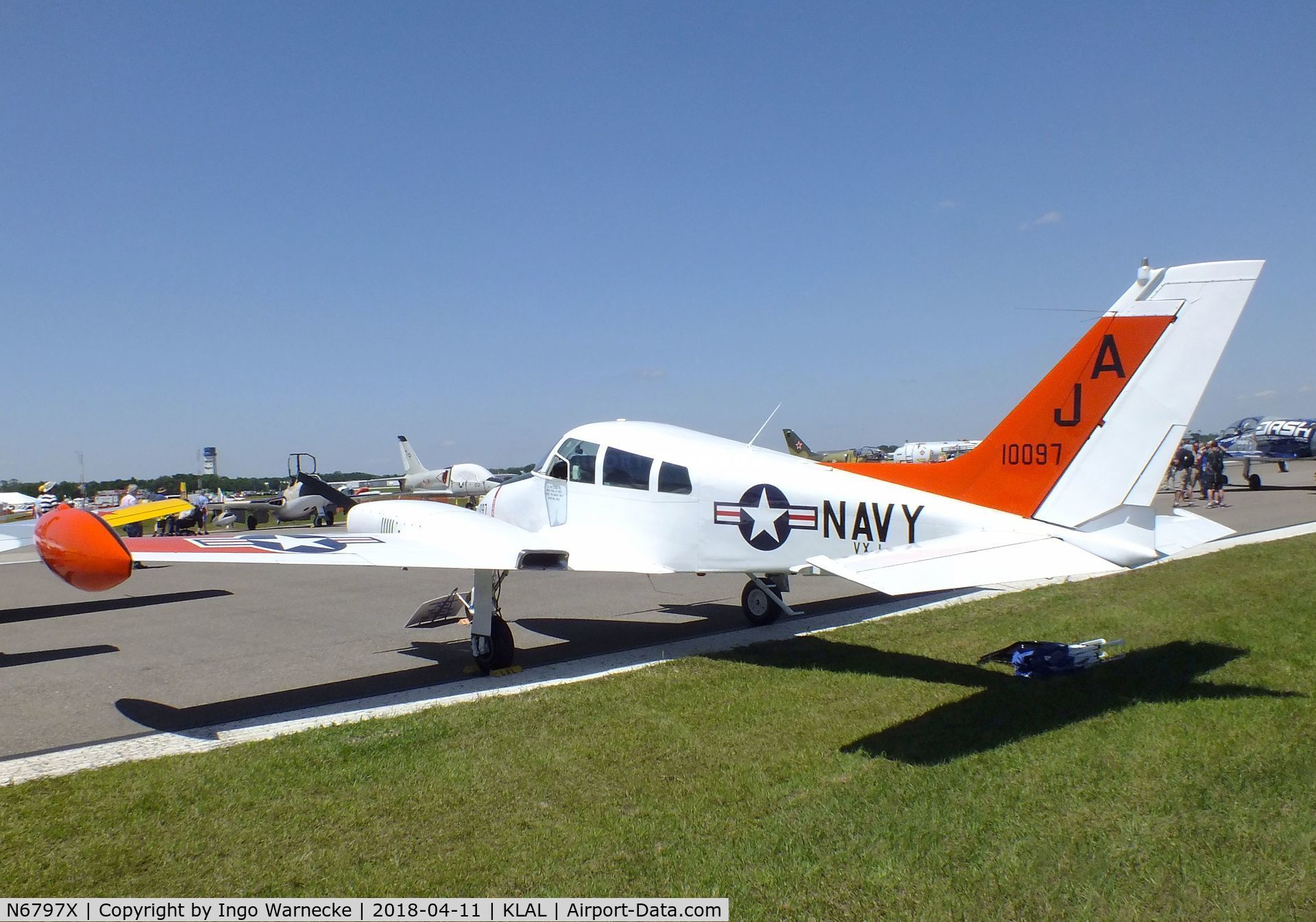 N6797X, 1961 Cessna 310F C/N 310-0097, Cessna 310F at 2018 Sun 'n Fun, Lakeland FL