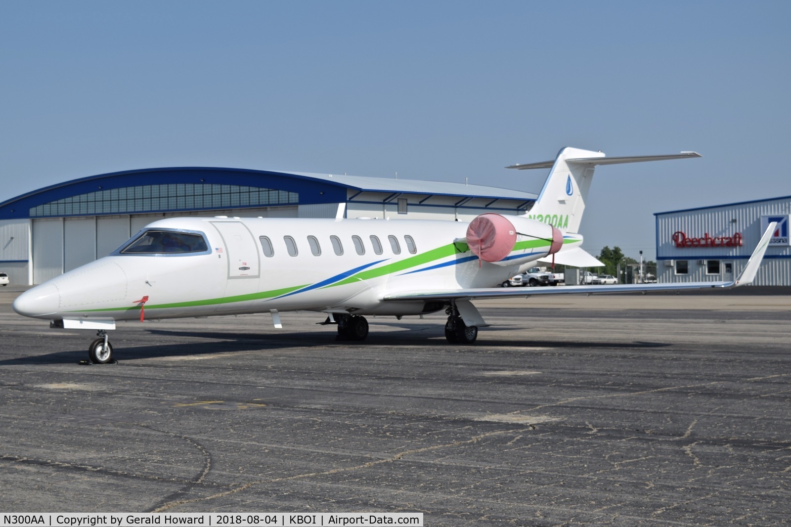 N300AA, 2005 Learjet 45 C/N 45-285, Parked on the north GA ramp.