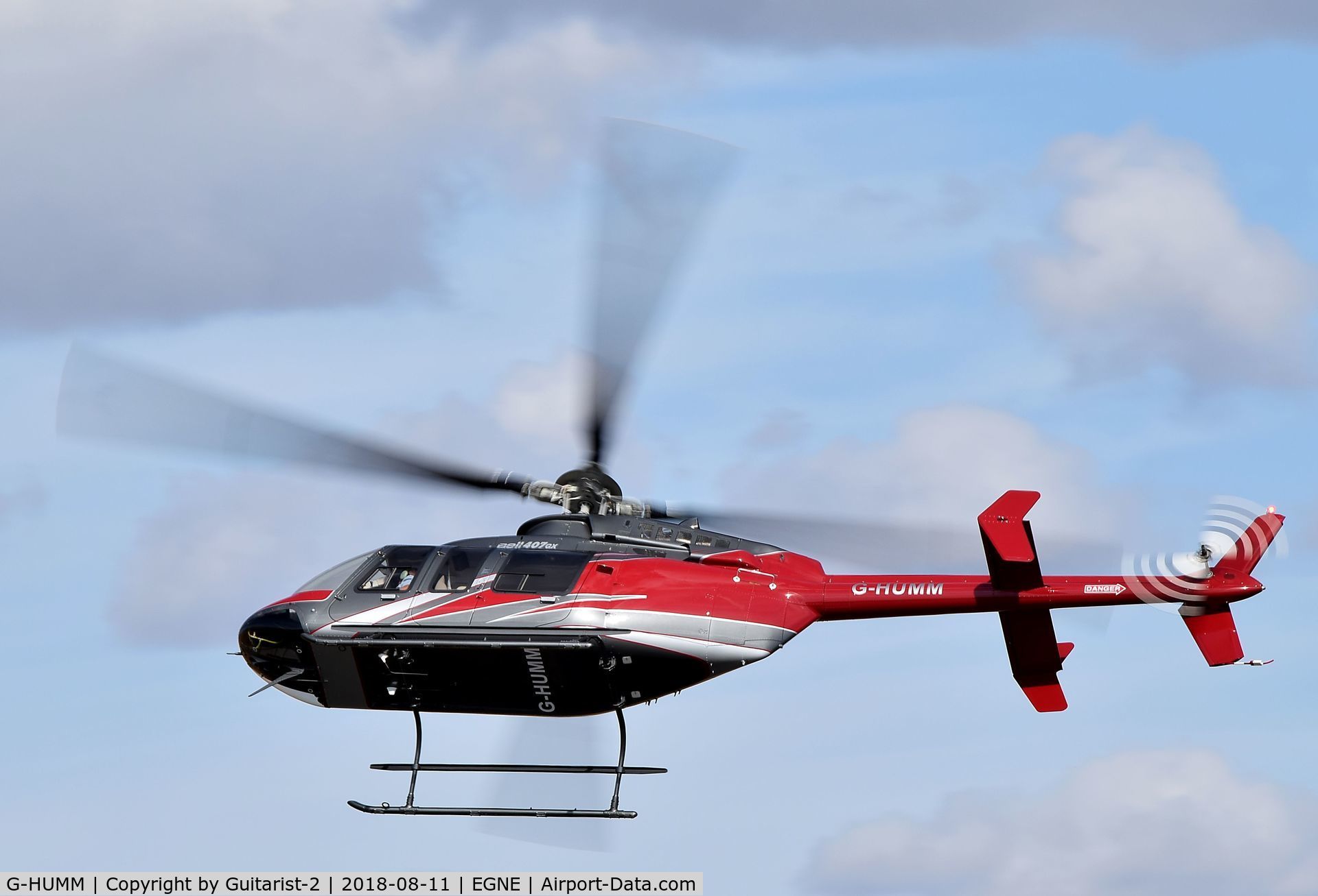 G-HUMM, 2016 Bell 407 C/N 54556, At Gamston