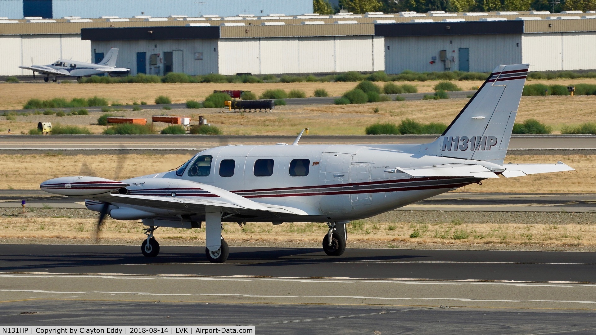 N131HP, 1981 Piper PA-31T2 Cheyenne IIXL C/N 31T-8166018, Livermore Airport California 2018.