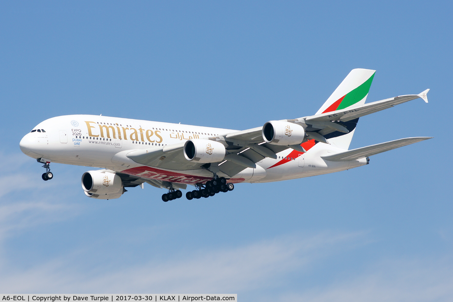 A6-EOL, 2015 Airbus A380-861 C/N 186, No comment.