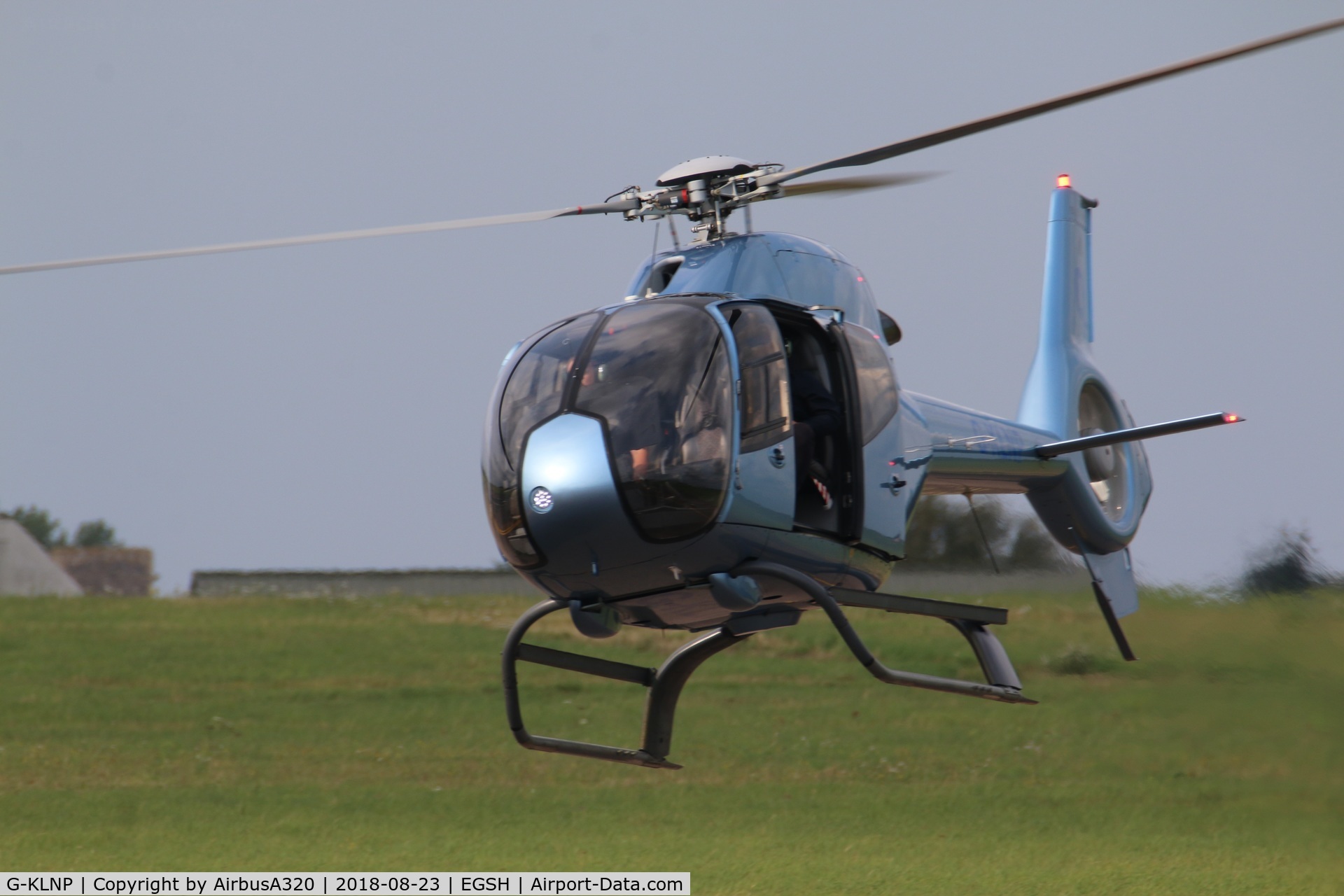 G-KLNP, 2007 Eurocopter EC-120B Colibri C/N 1492, Over flying 