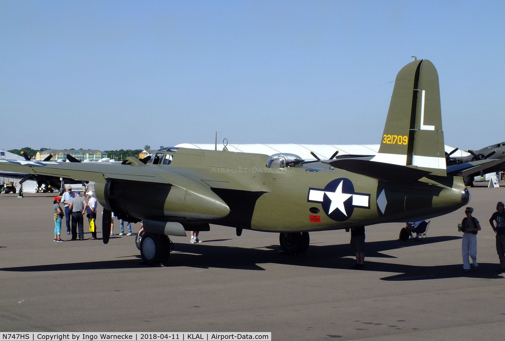 N747HS, 1943 Douglas A-20G-40-DO Havoc C/N 21356, Douglas A-20G-40-DO Havoc at 2018 Sun 'n Fun, Lakeland FL