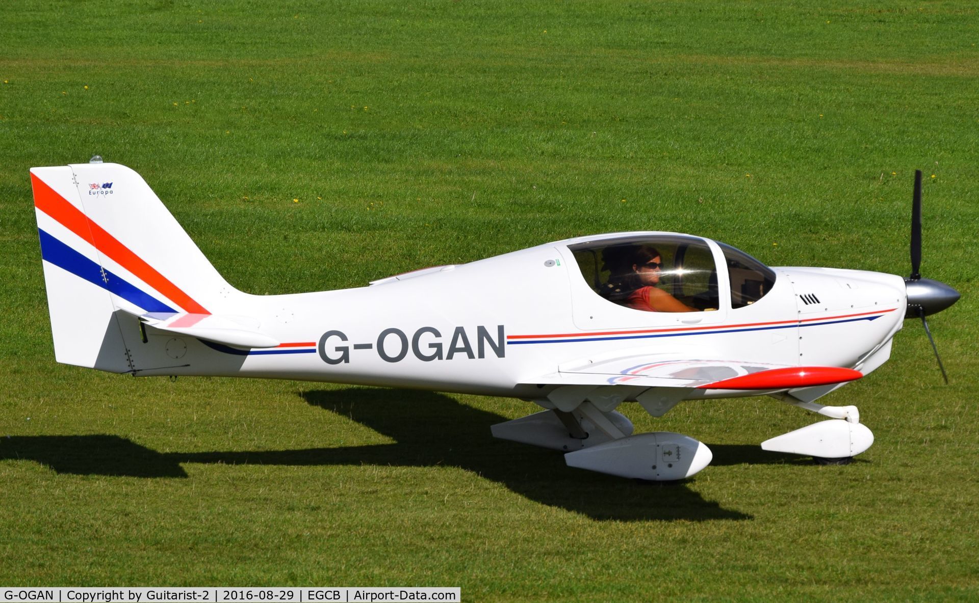 G-OGAN, 1999 Europa Tri Gear C/N PFA 247-12734, At City Airport Manchester