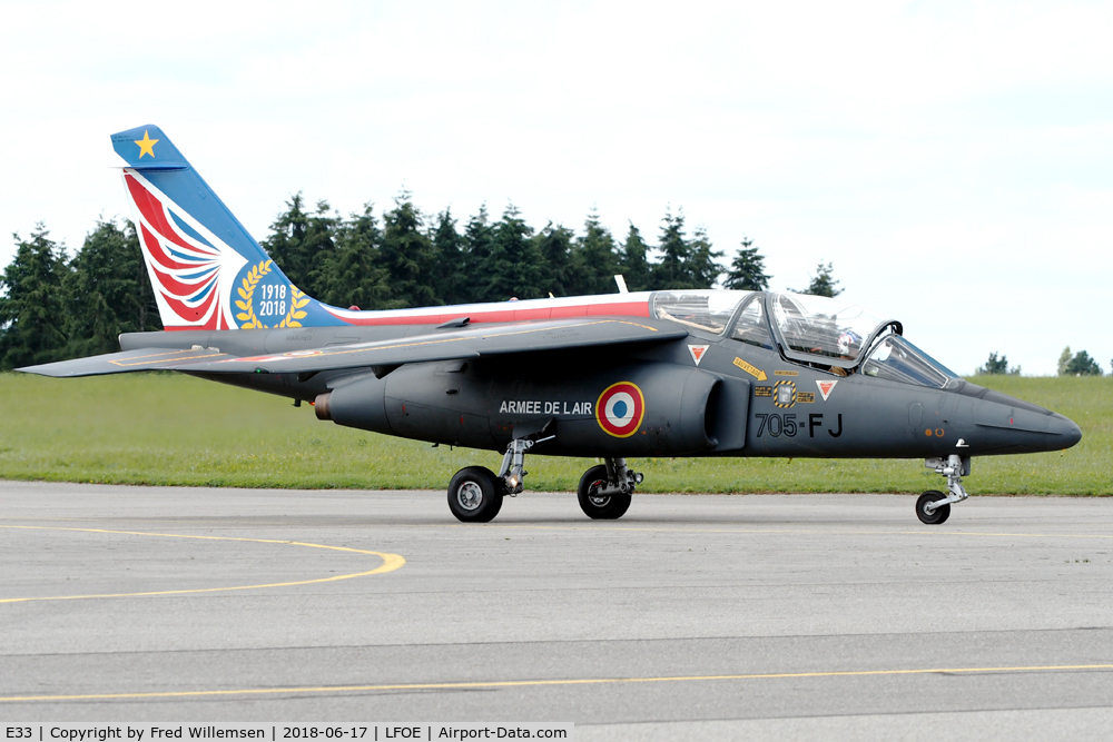 E33, Dassault-Dornier Alpha Jet E C/N E33, 705-FJ