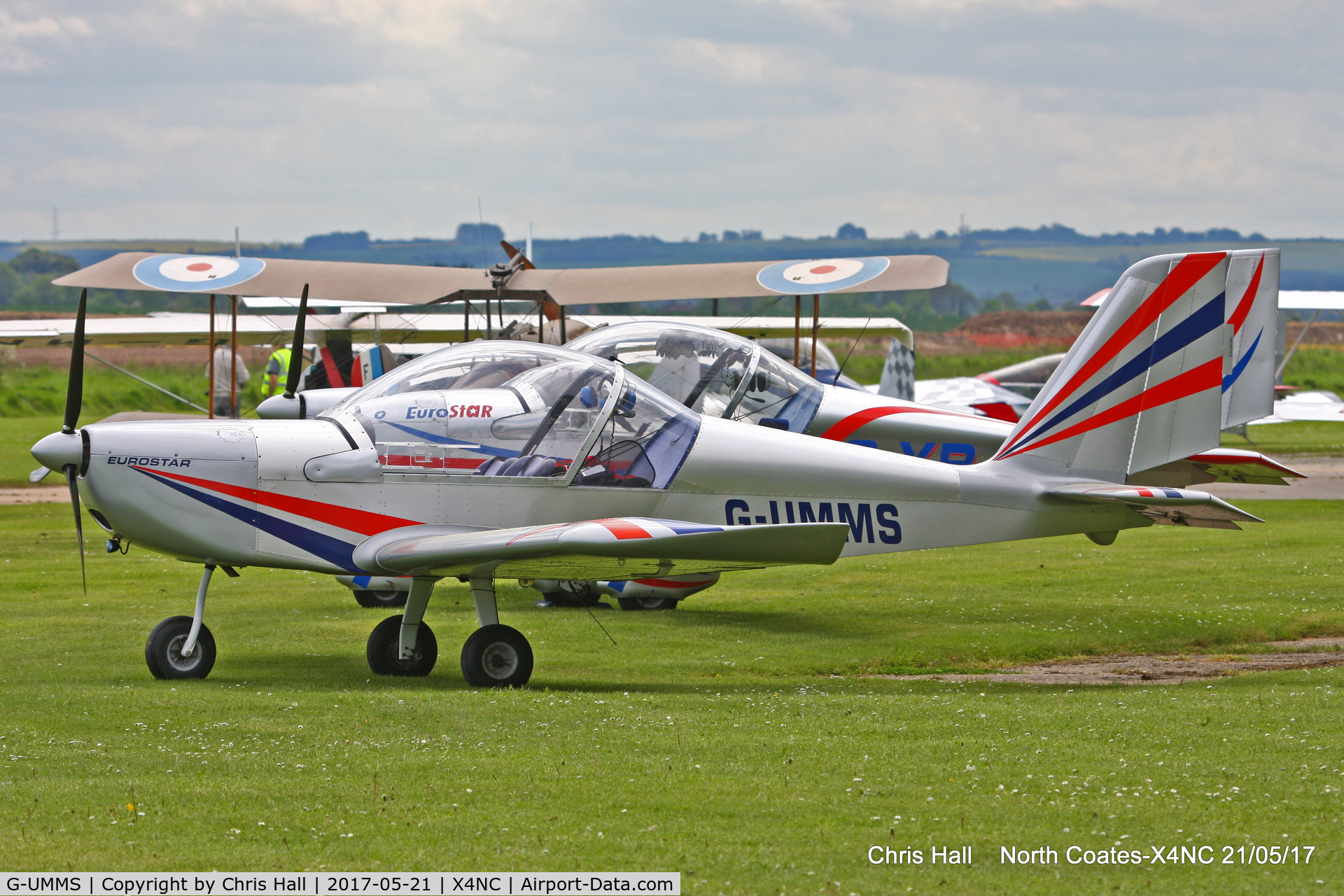 G-UMMS, 2005 Cosmik EV-97 TeamEurostar UK C/N 2316, North Coates Summer fly in