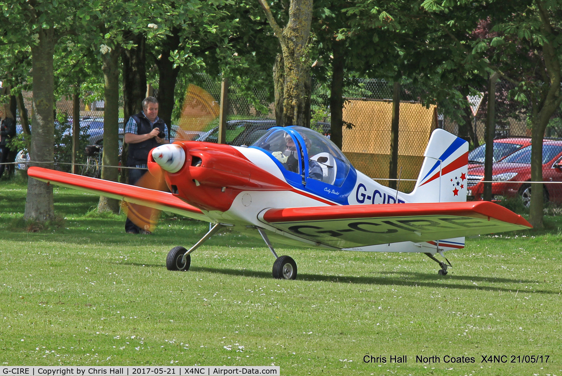 G-CIRE, 2015 Corby CJ-1 Starlet C/N LAA 134-14806, North Coates Summer fly in