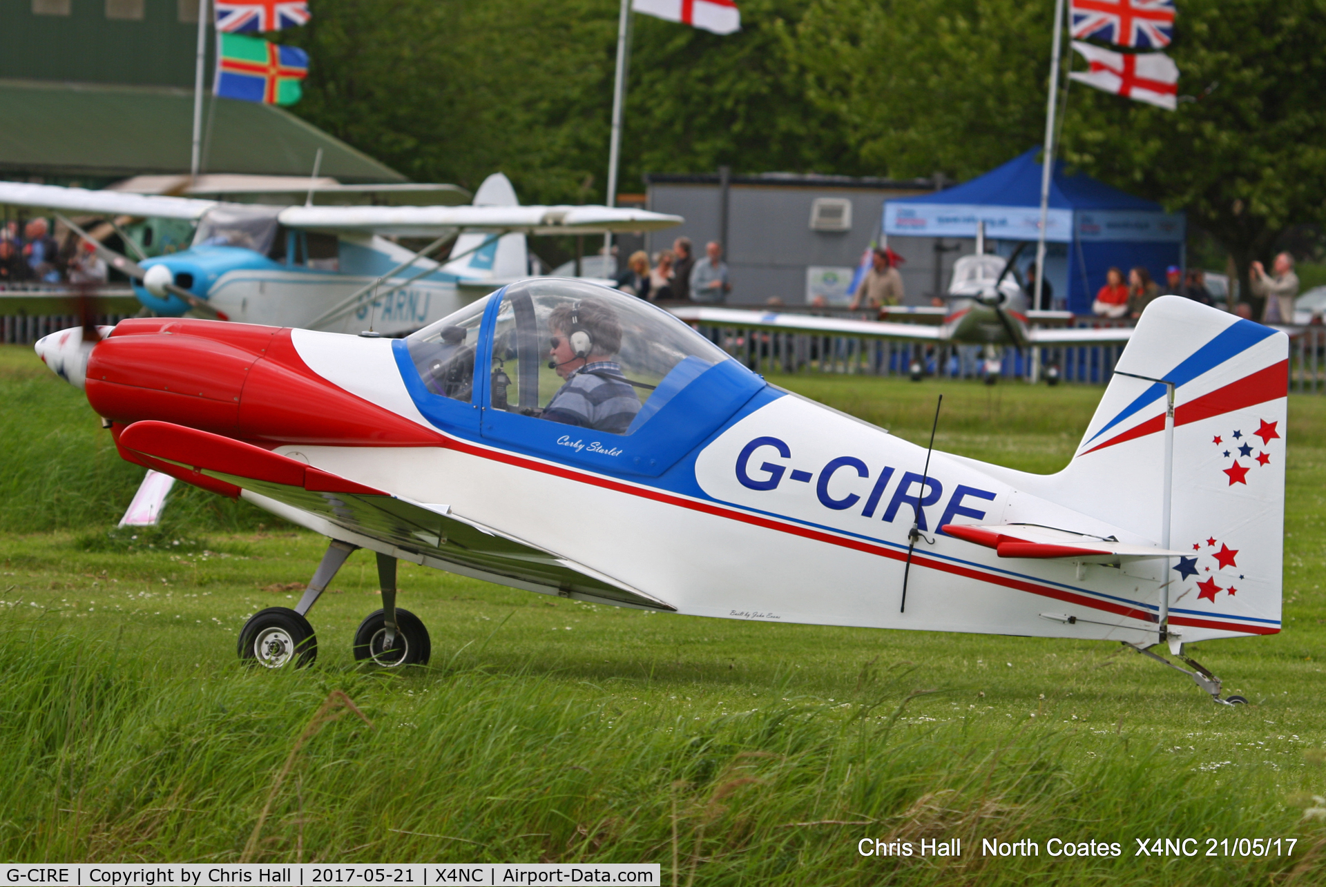 G-CIRE, 2015 Corby CJ-1 Starlet C/N LAA 134-14806, North Coates Summer fly in