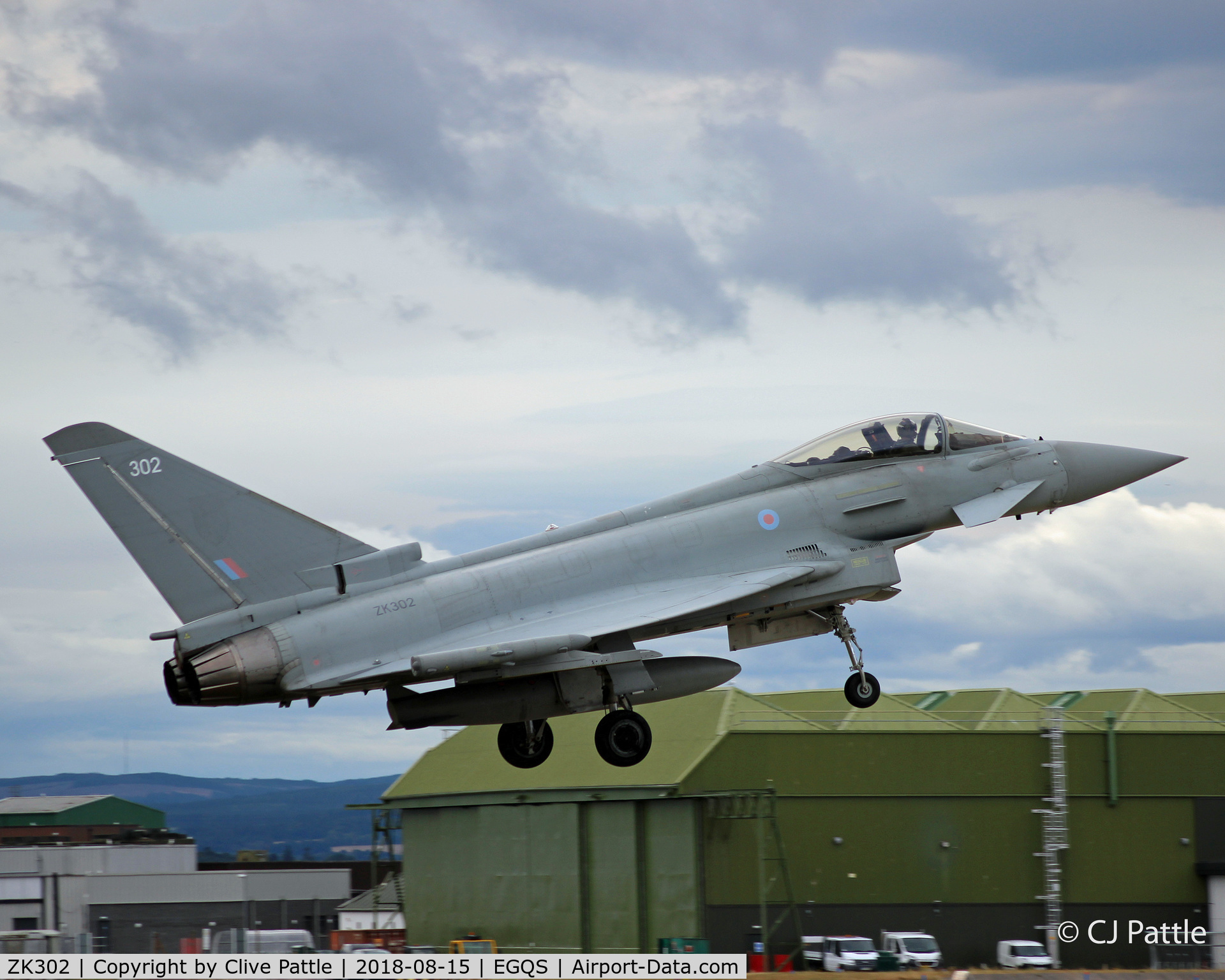 ZK302, 2009 Eurofighter EF-2000 Typhoon FGR.4 C/N BS054, On duty at Lossiemouth