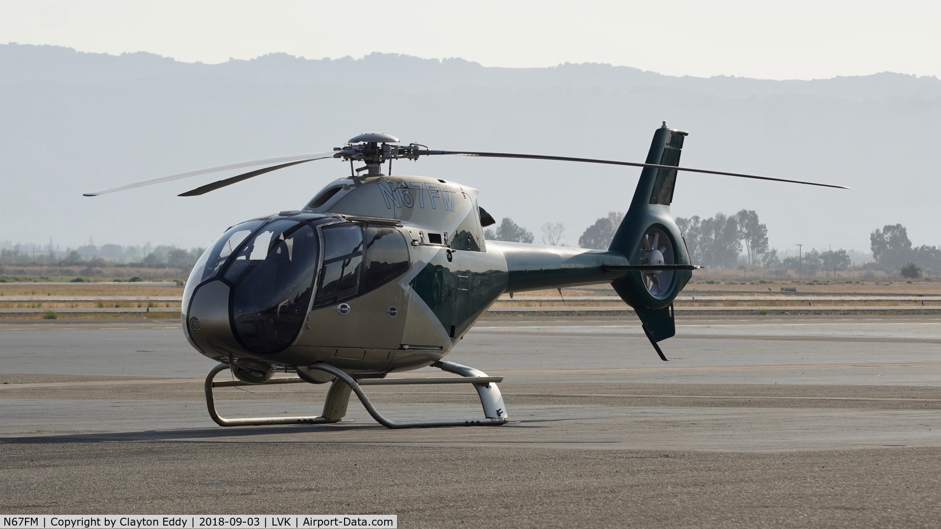 N67FM, 2001 Eurocopter EC-120B Colibri C/N 1195, Livermore Airport California 2018.