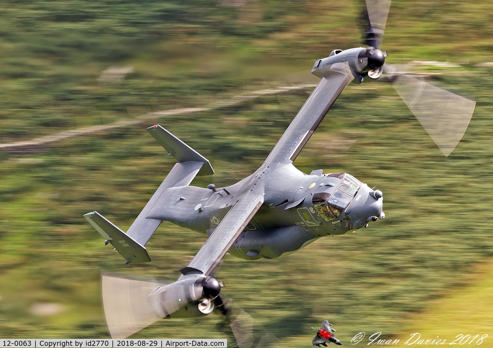 12-0063, 2012 Bell-Boeing CV-22B Osprey C/N D1044, Osprey in Wales