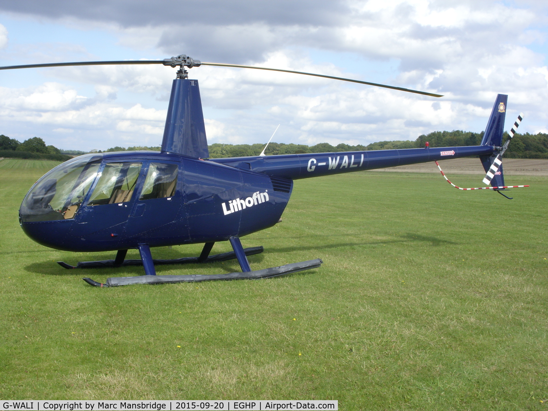 G-WALI, 2005 Robinson R44 II C/N 10849, Parked at Popham airfield EGHP