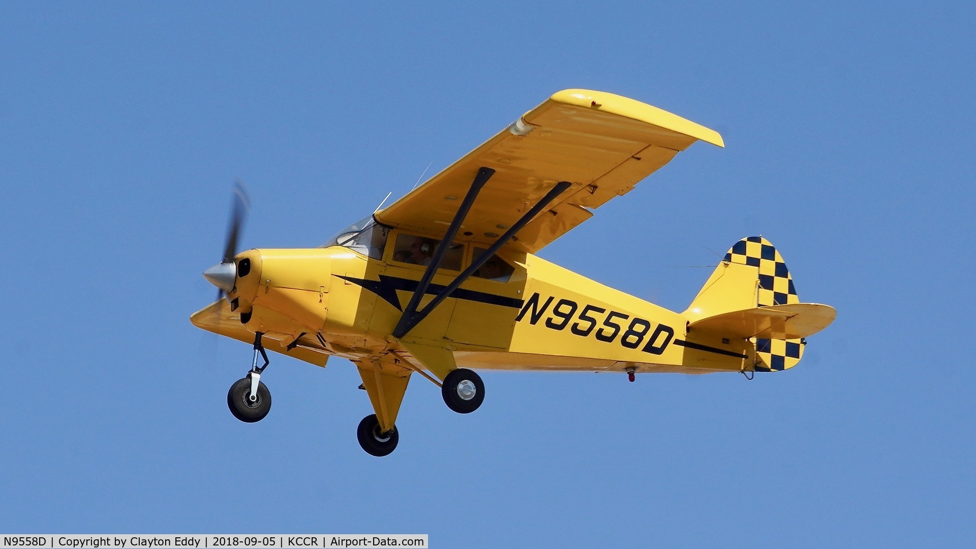 N9558D, 1958 Piper PA-22-160 Tri Pacer C/N 22-6475, Buchanan Field Concord California 2018.