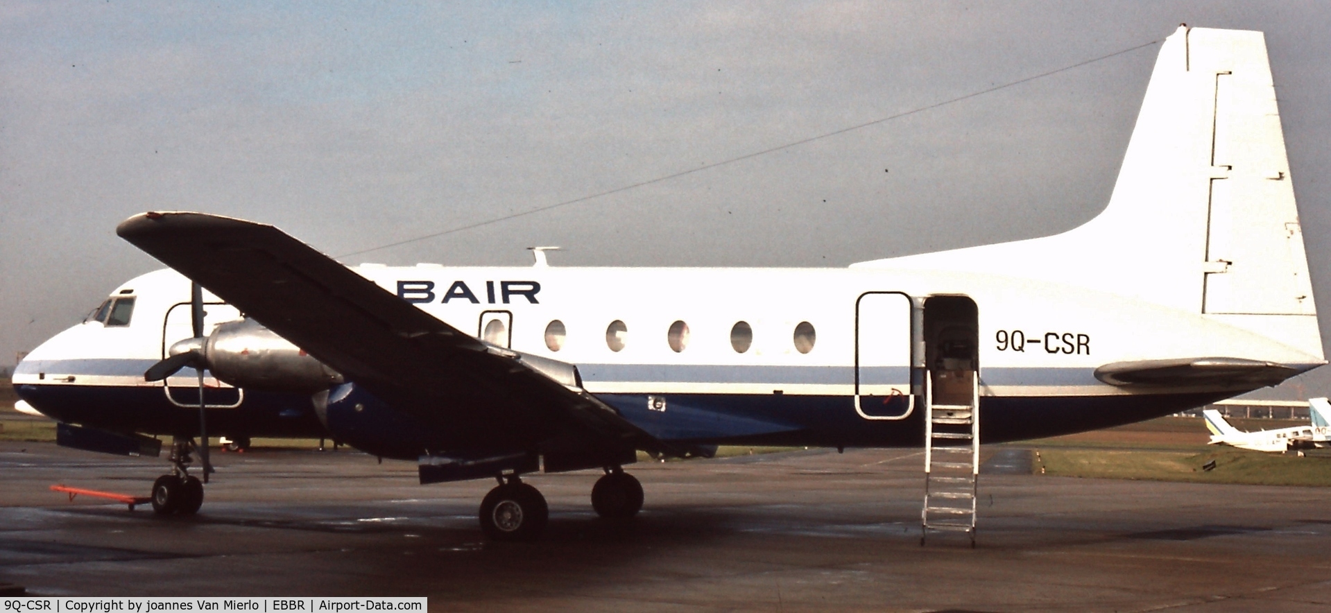 9Q-CSR, 1969 Hawker Siddeley HS.748 Series 2 C/N 1664, EBBR G.A.T. '89