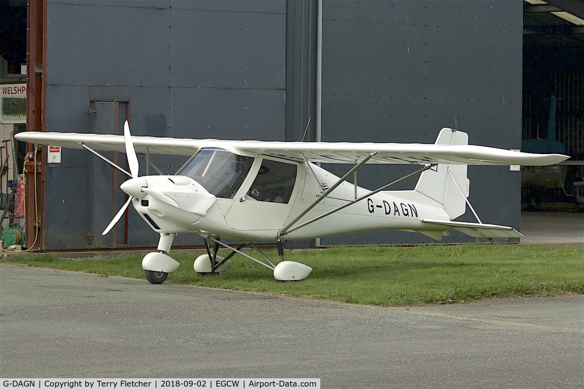G-DAGN, 2015 Comco Ikarus C42 FB80 Bravo C/N 1509-7419, At Mid-Wales Airport , Welshpool