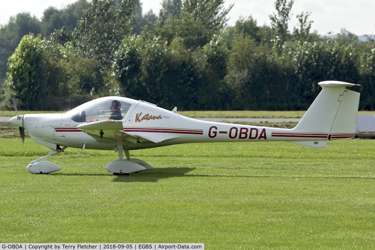 G-OBDA, 1997 Diamond DA-20A-1 Katana C/N 10260, At Shobdon