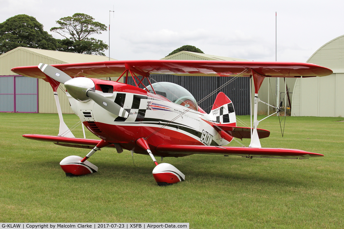 G-KLAW, 2010 Christen Eagle II C/N 003-1, Christen Eagle II at Fishburn Airfield, UK. July 23rd 2017.