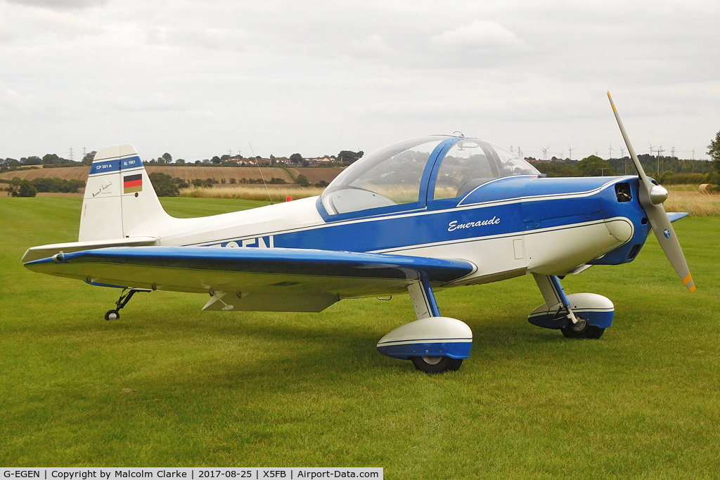 G-EGEN, 1961 Piel CP-301A Emeraude C/N AB.402, Piel CP-301A Emeraude at Fishburn Airfield, UK. August 25th 2017.