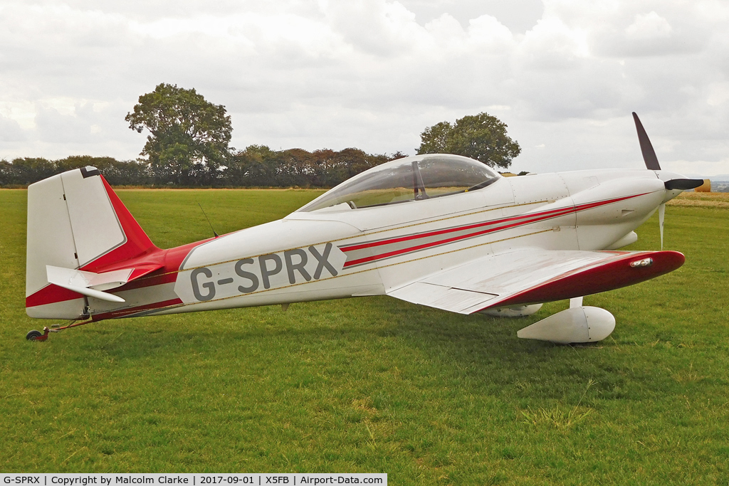 G-SPRX, 2005 Vans RV-4 C/N 1622, Vans RV-4 at Fishburn Airfield, UK. September 1st 2017.