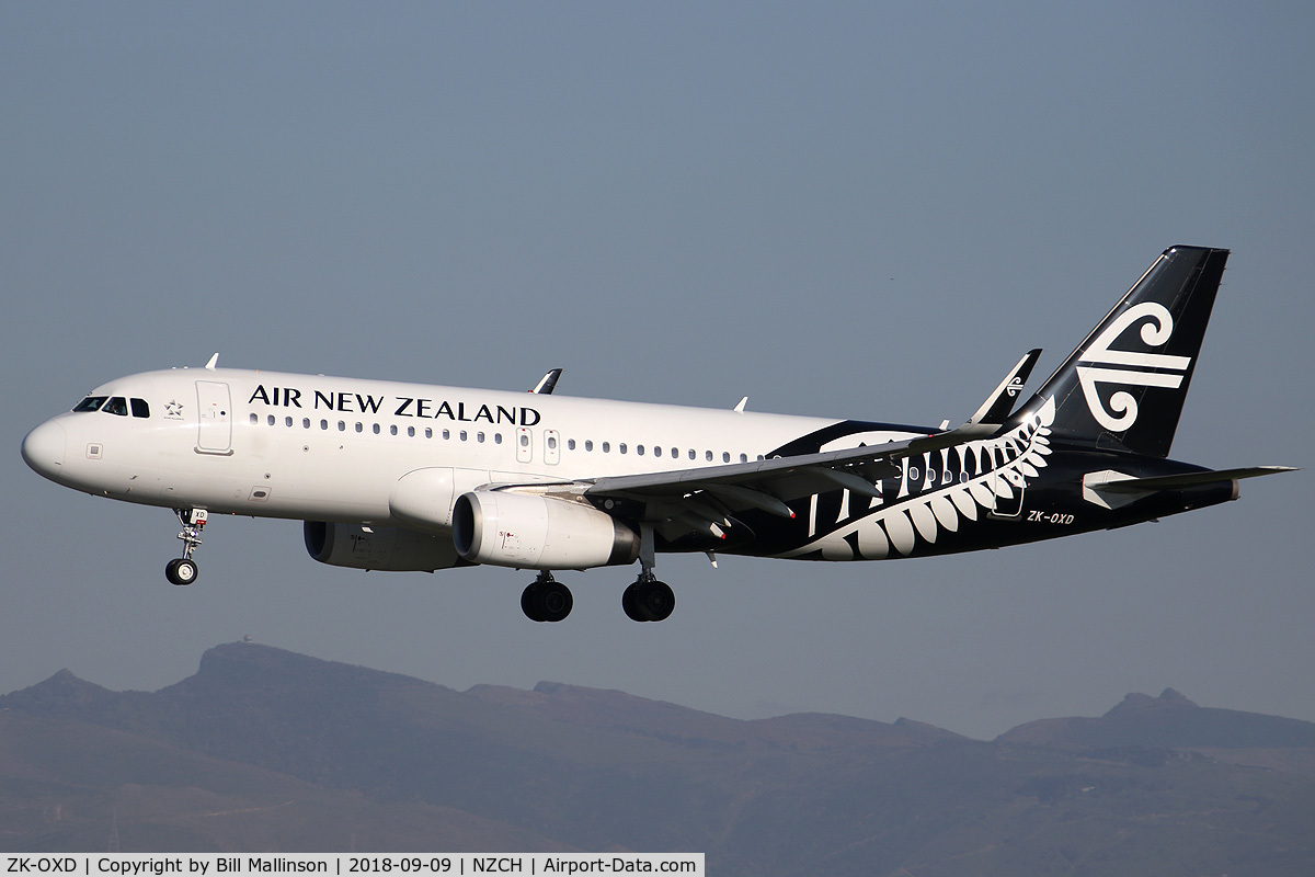 ZK-OXD, 2014 Airbus A320-232 C/N 5962, NZ549 FROM AKL