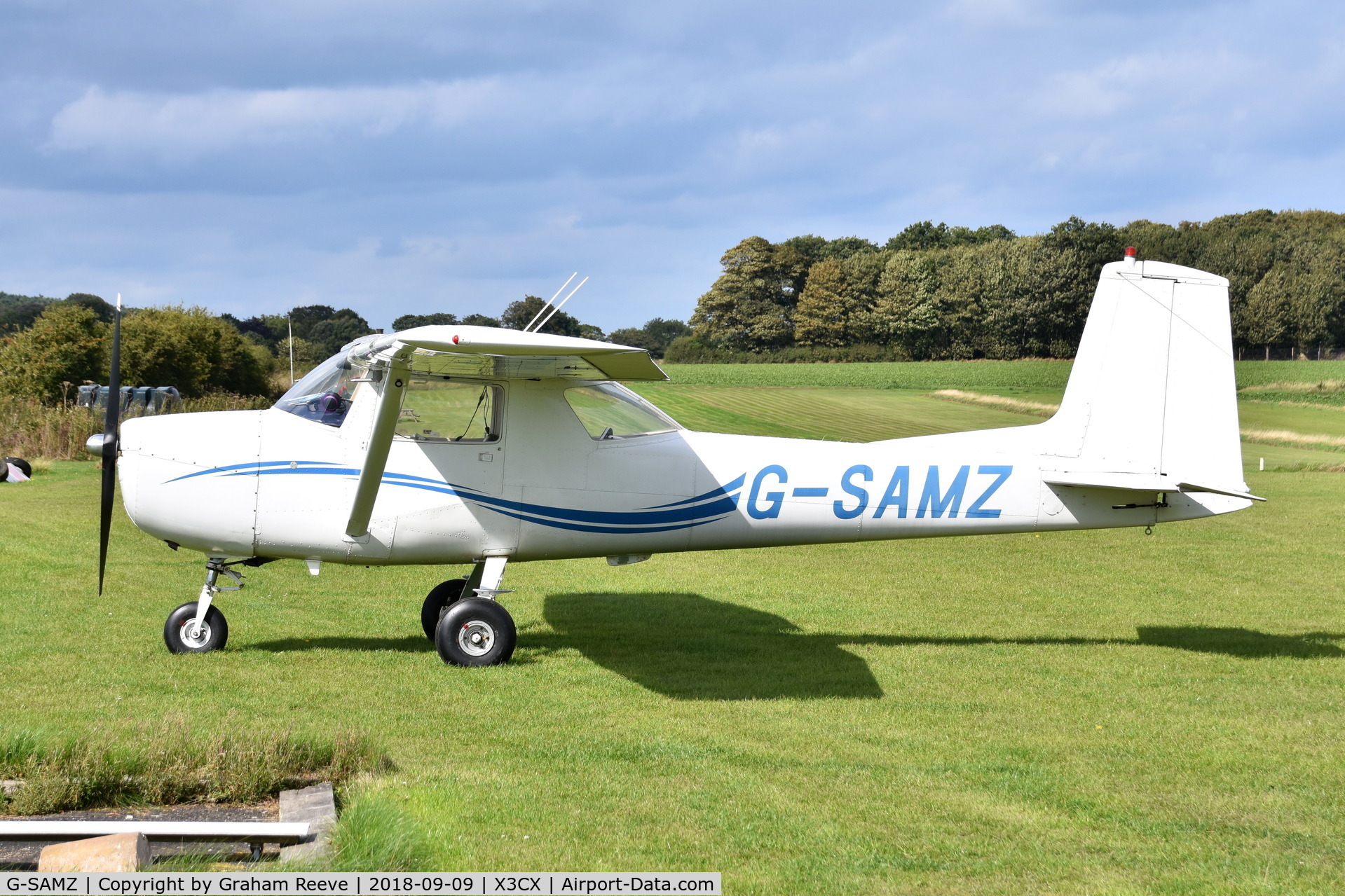 G-SAMZ, 1964 Cessna 150D C/N 150-60536, Parked at Northrepps.