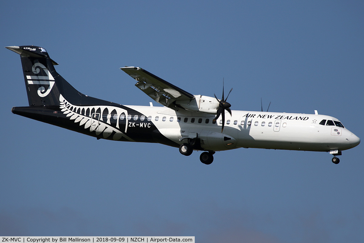 ZK-MVC, 2013 ATR 72-600 C/N 1084, NZ5412 FROM IVC