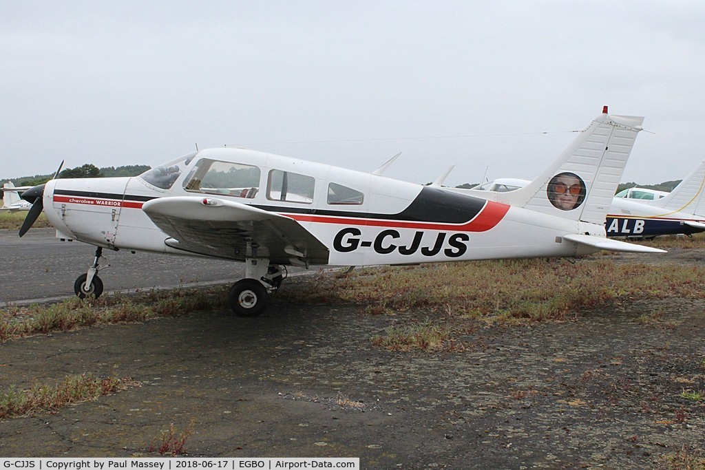 G-CJJS, 1976 Piper PA-28-151 Cherokee Warrior C/N 28-7615377, Project Propeller Day. Ex:-LN-NAL.